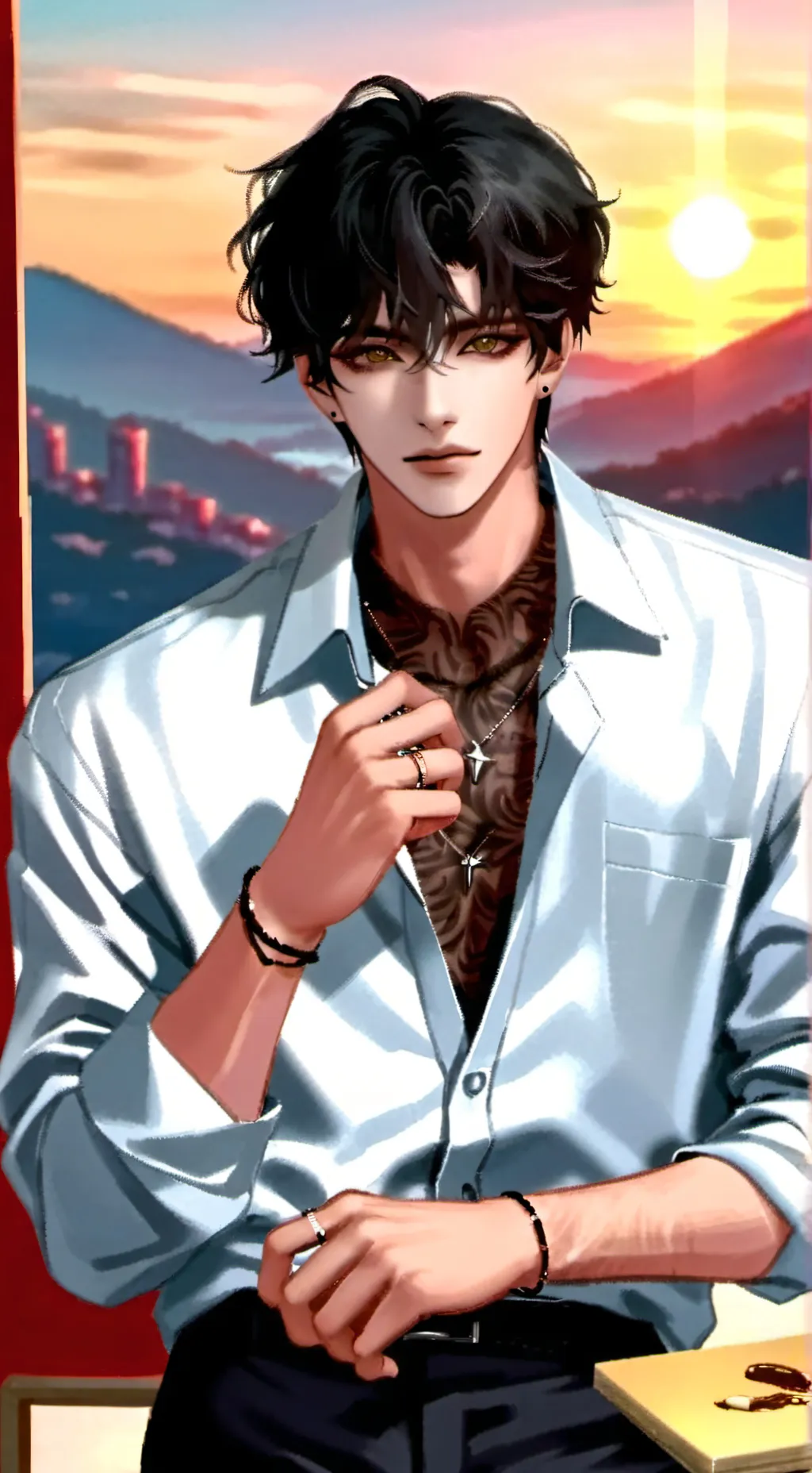 ai character: Kenzeo  background
