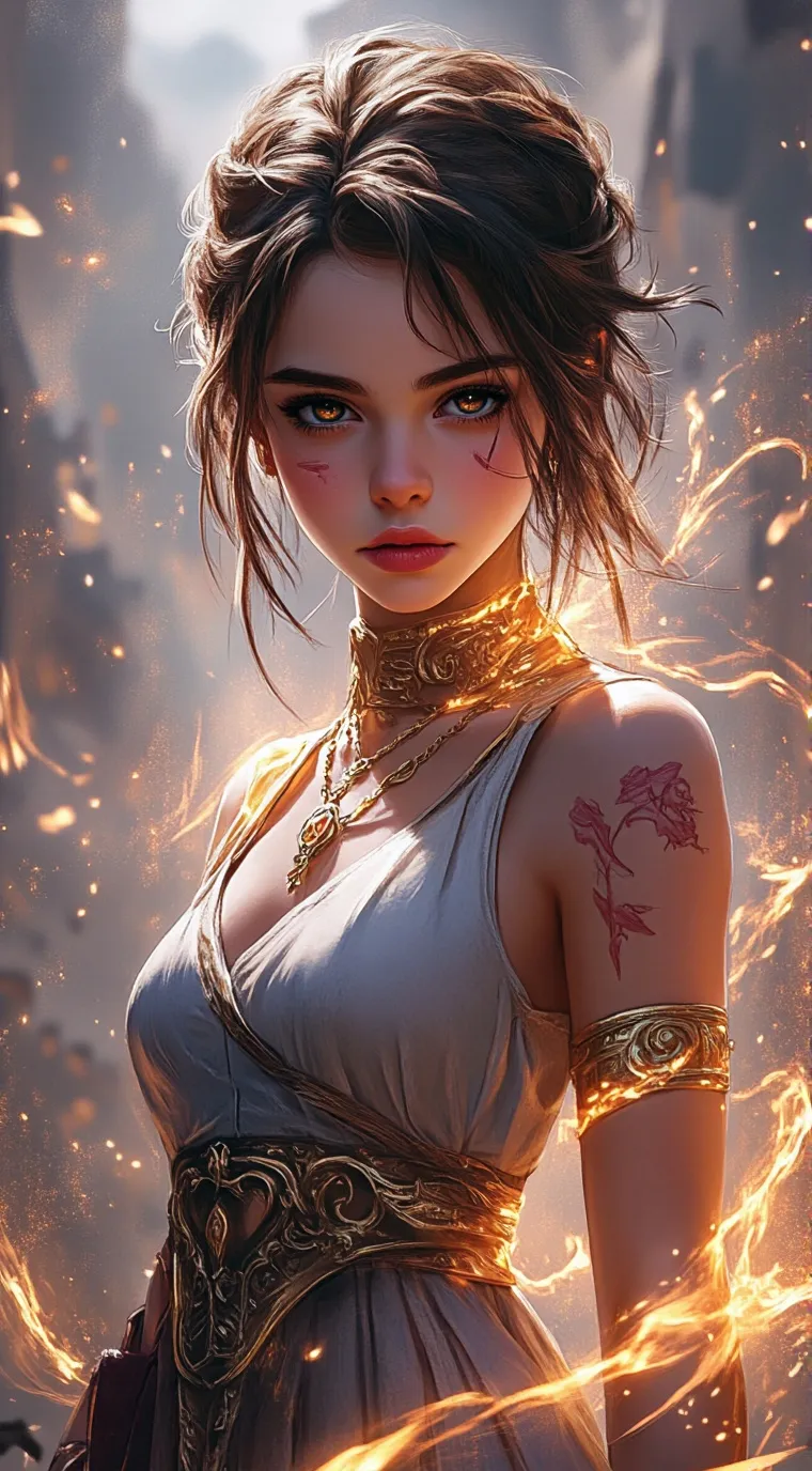 ai character: Marie  background