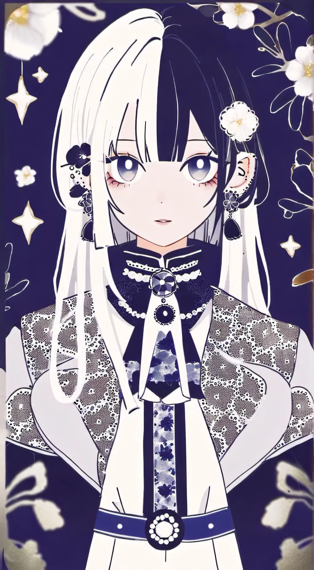 ai character: kny Halloween  background
