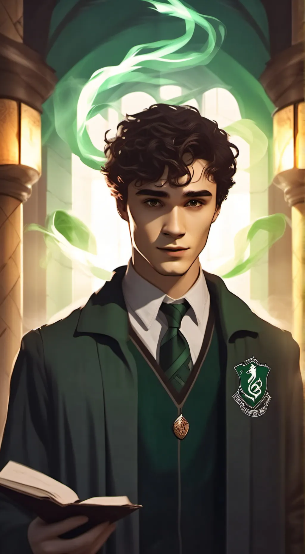 ai character: Mattheo M Riddle  background