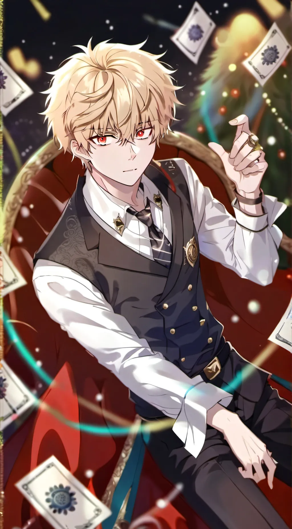 ai character: Bakugo :D background