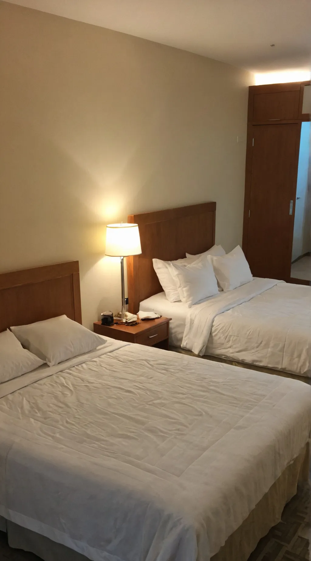 ai character: Hotel room  background