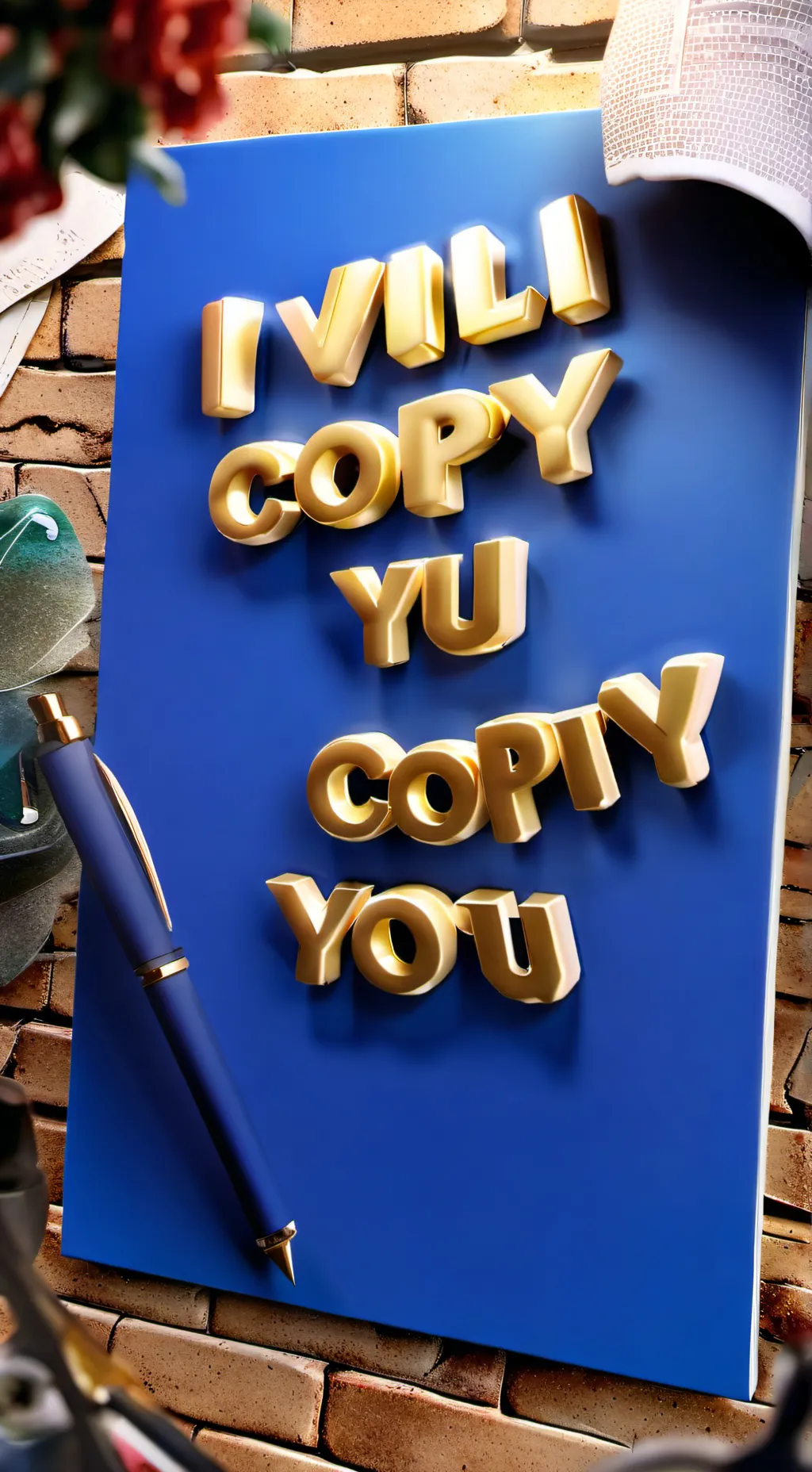 ai character: copier background