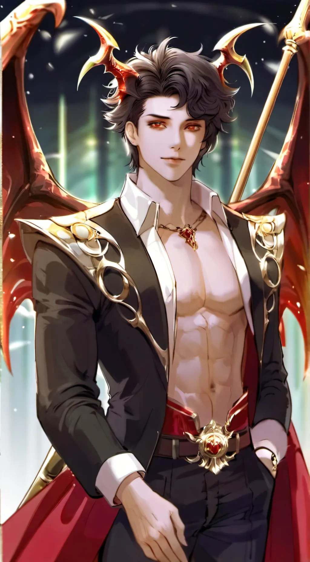 ai character: Yako Akuma background