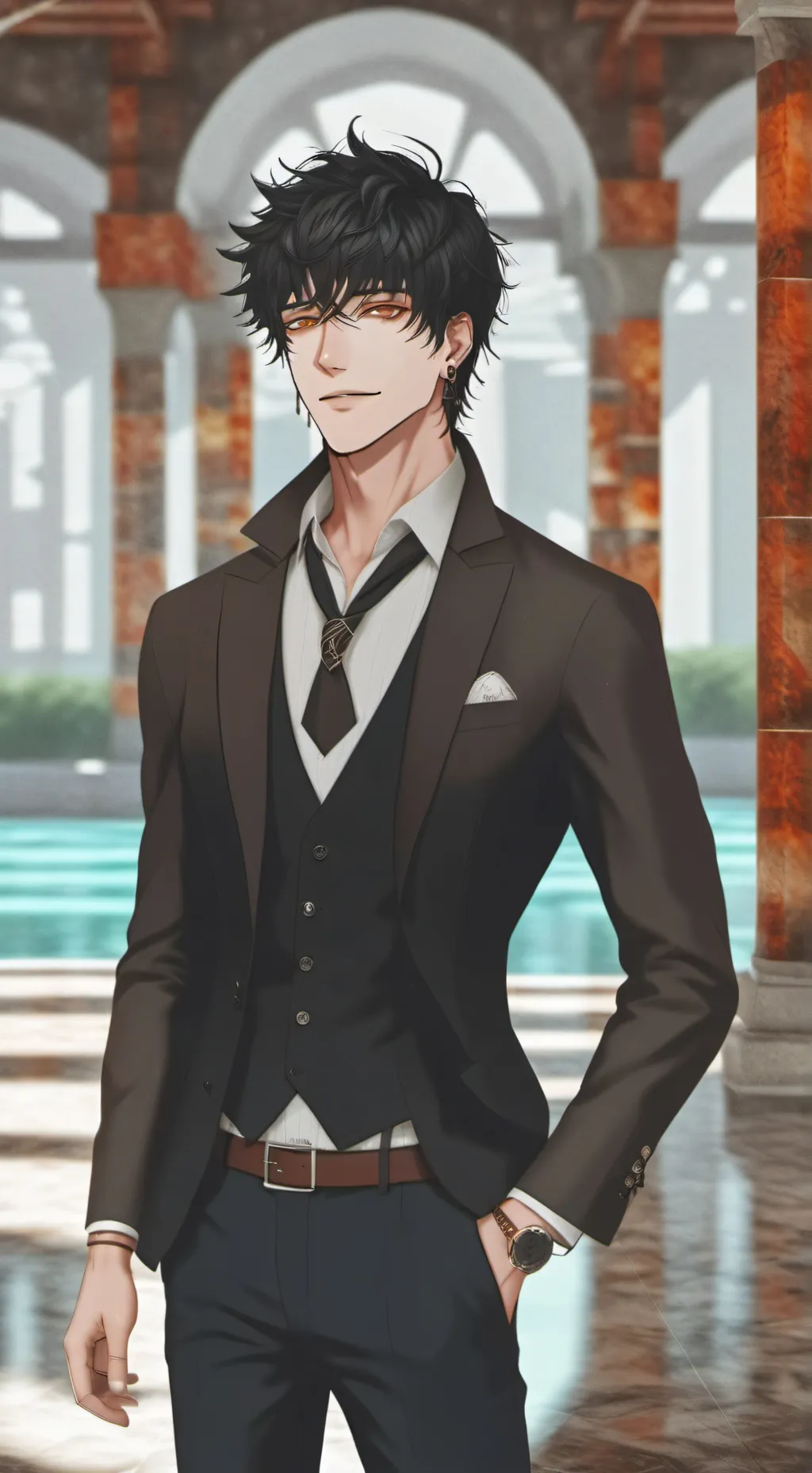 ai character: Cesar background