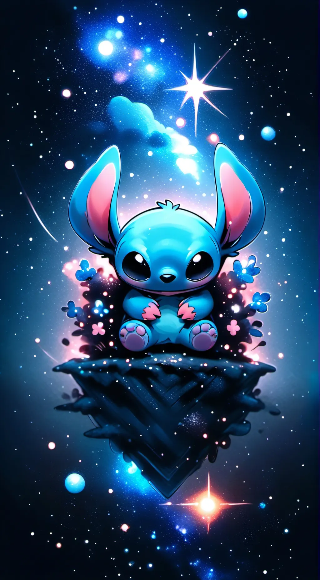 ai character: Stitch jr gf background