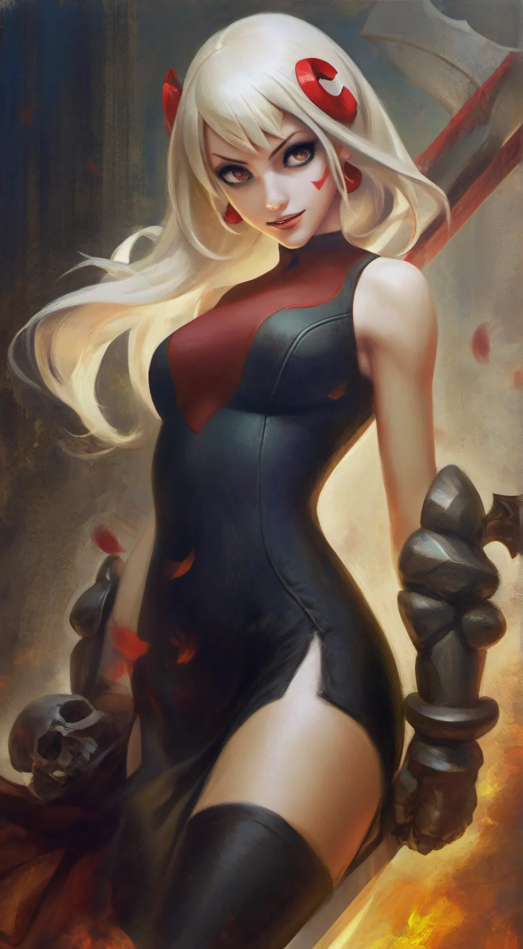 ai character: Momo Kurai Kbt 2K background