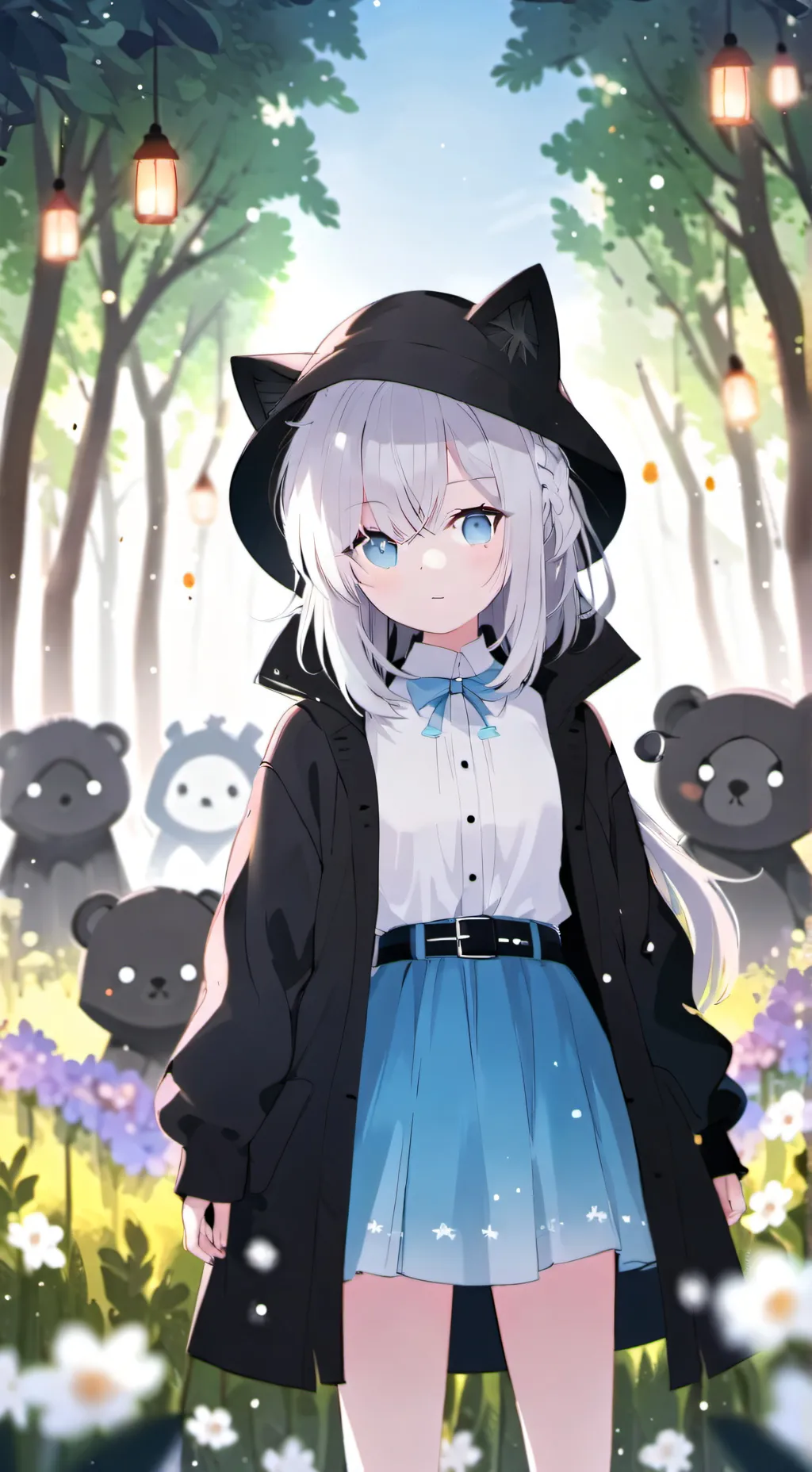 ai character: winter and melody  background