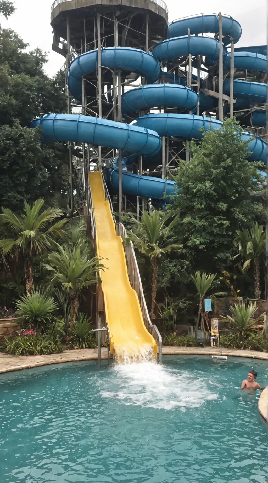 ai character: Waterpark background