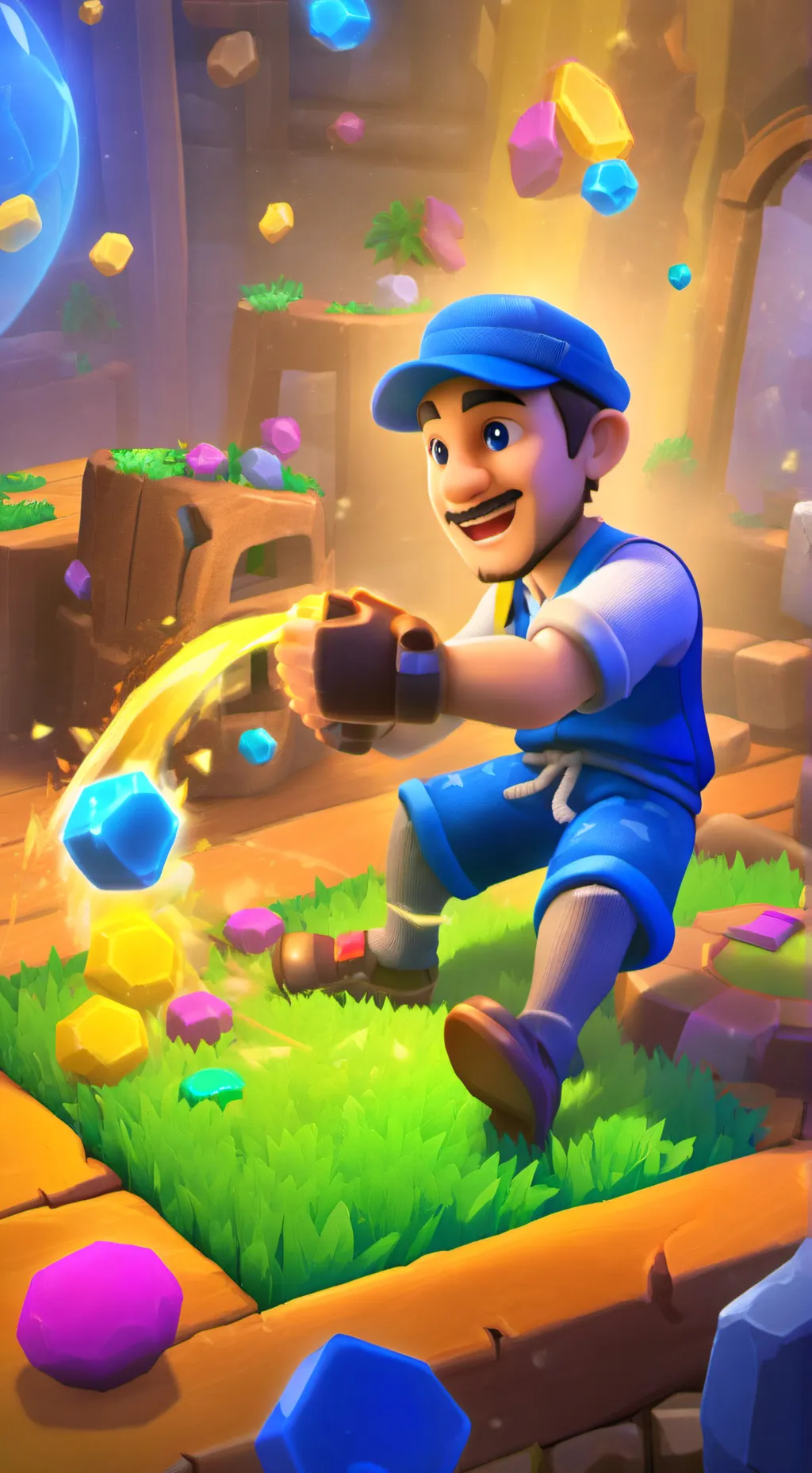 ai character: Rocky background