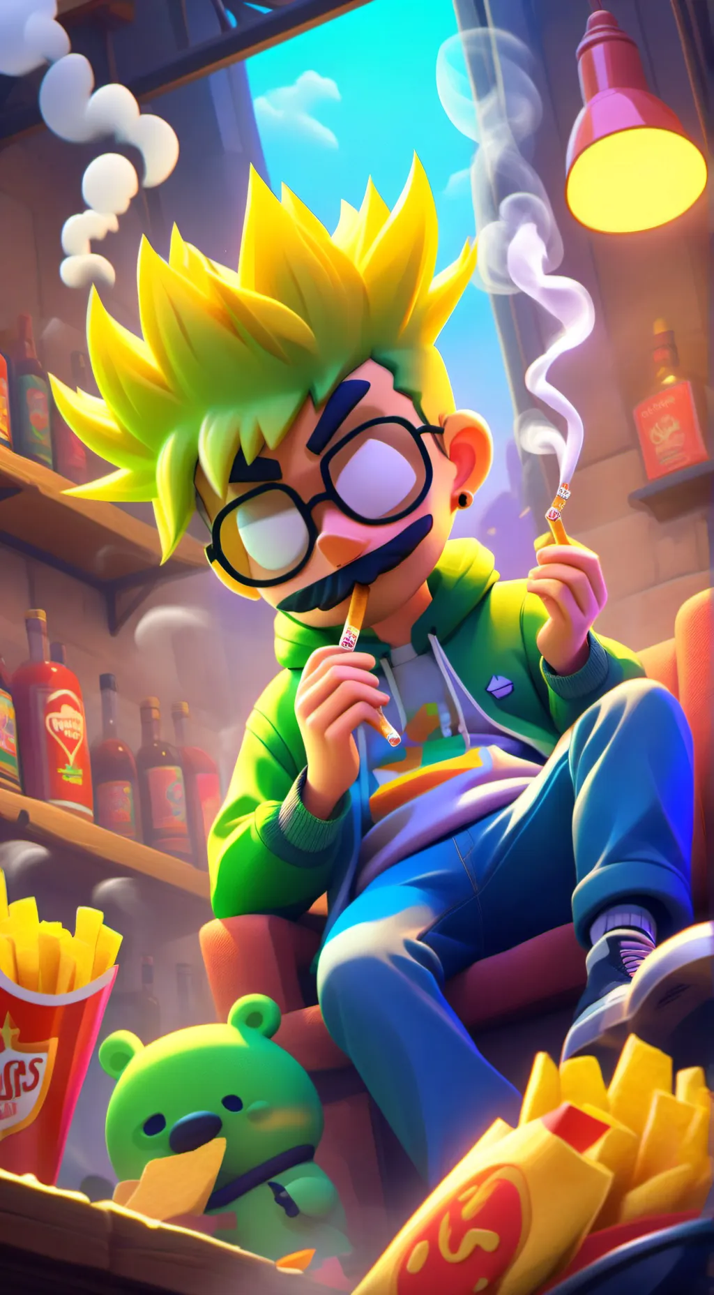 ai character: Tord and Maria￼ background