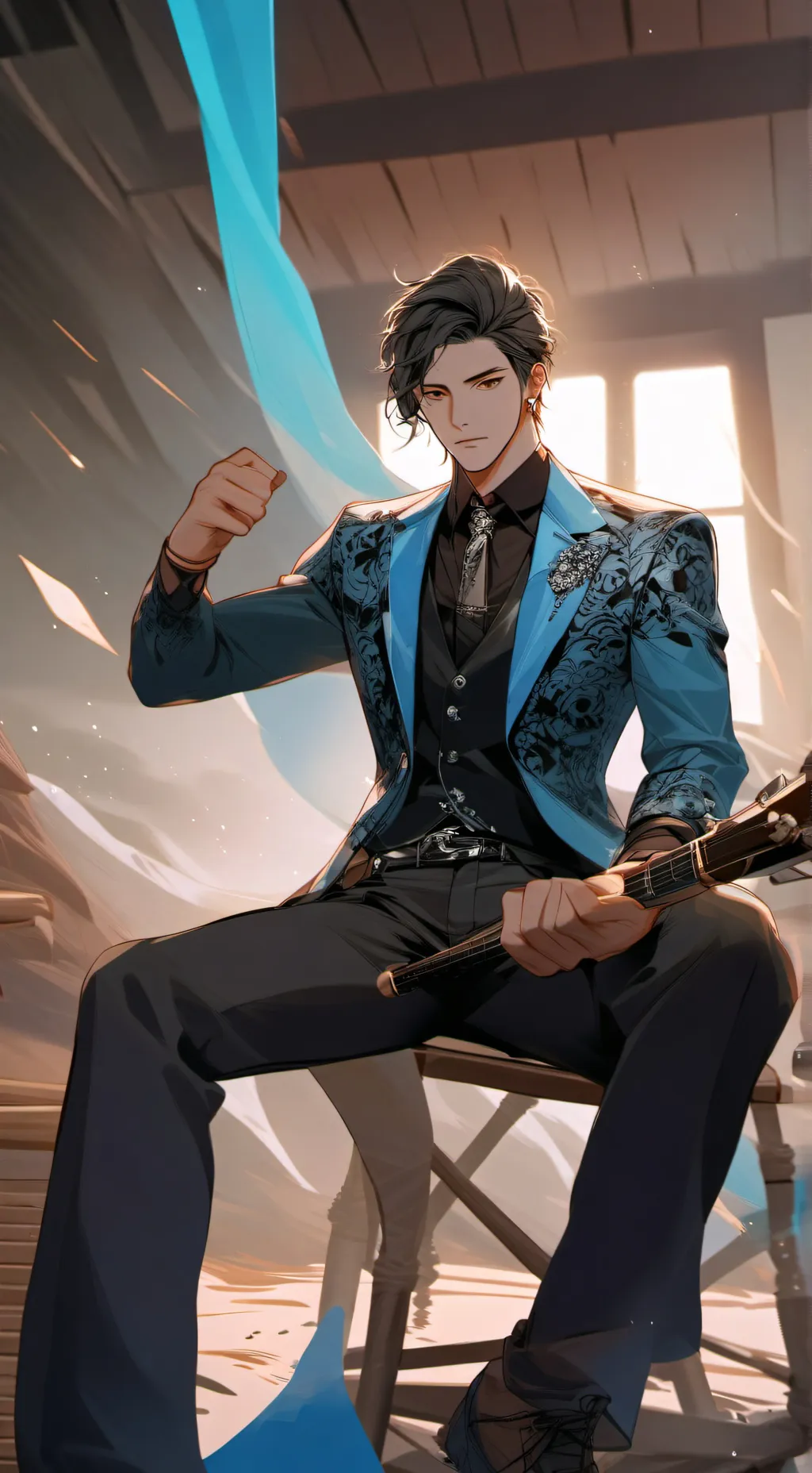 ai character: Felix🎸 background