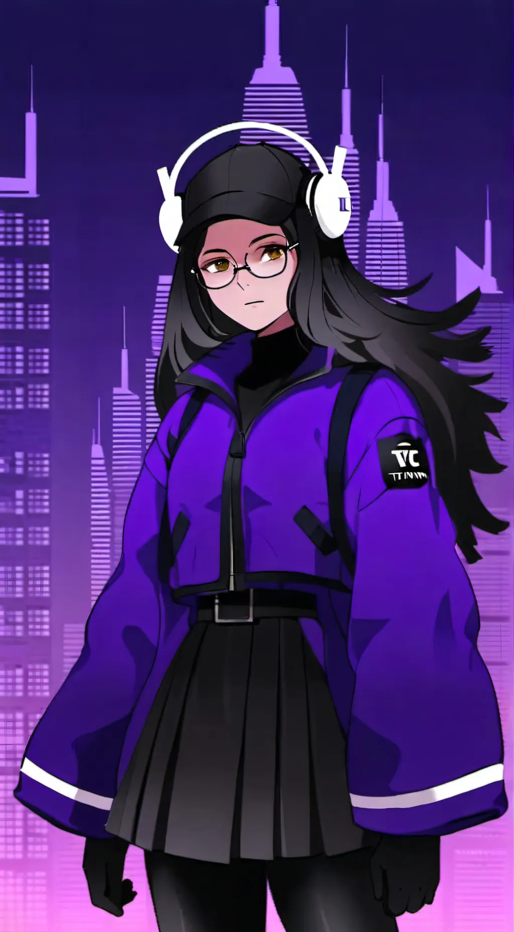 ai character: Titan tv woman💜 background