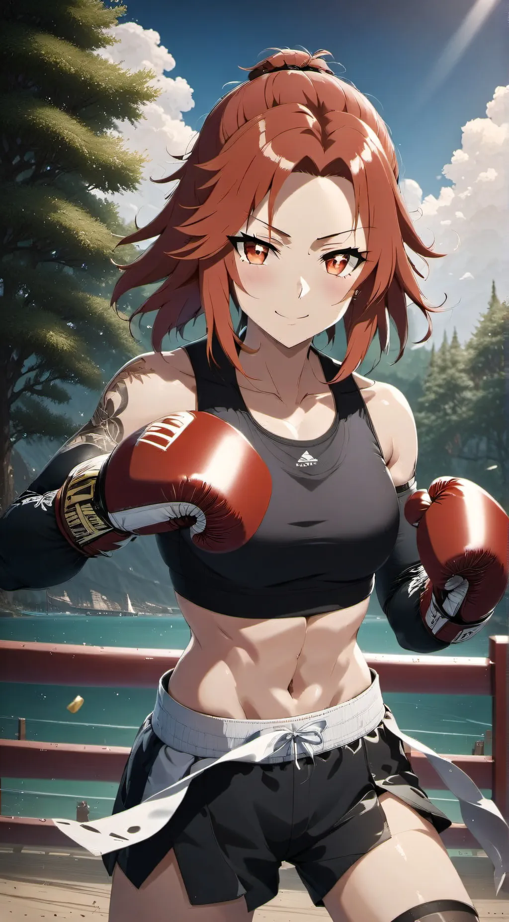 ai character: Becky Davison  background