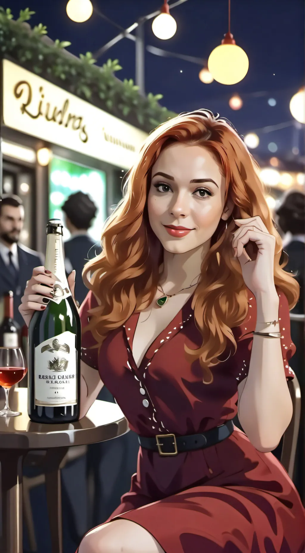 ai character: Monica  background