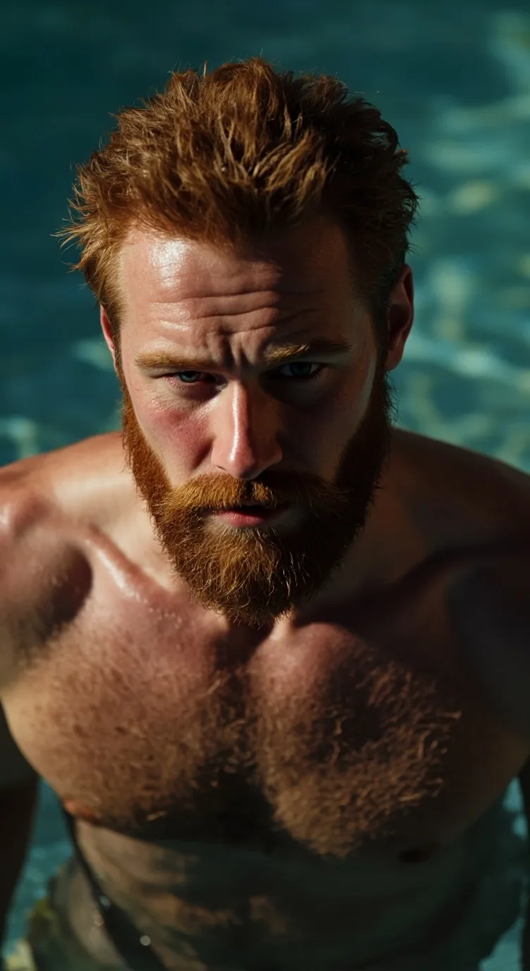 ai character: Flame background