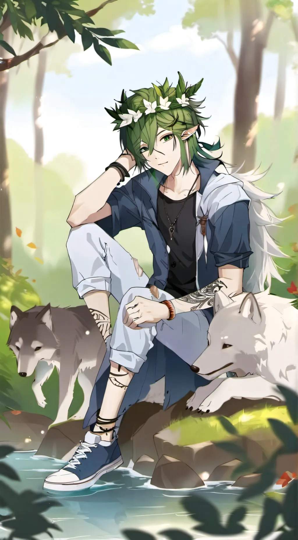 ai character: Serbis background