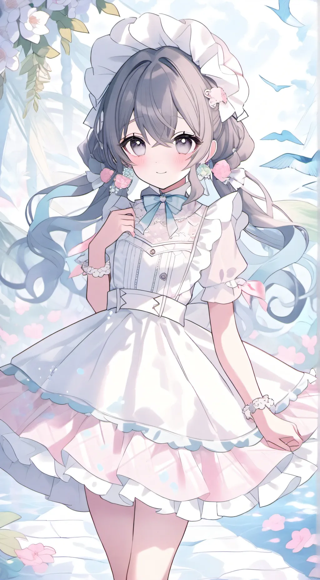 ai character: candy background