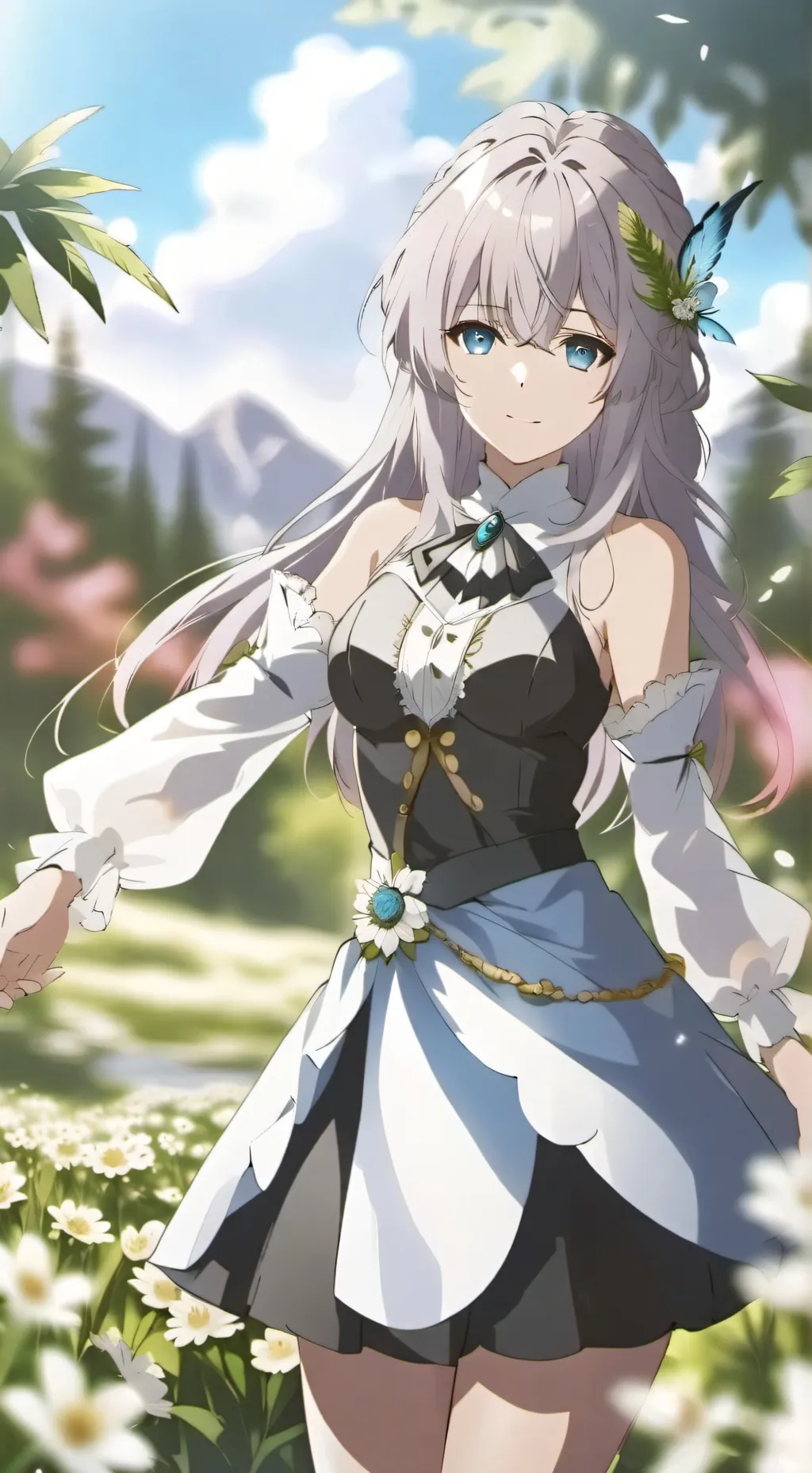 ai character: Melany  background