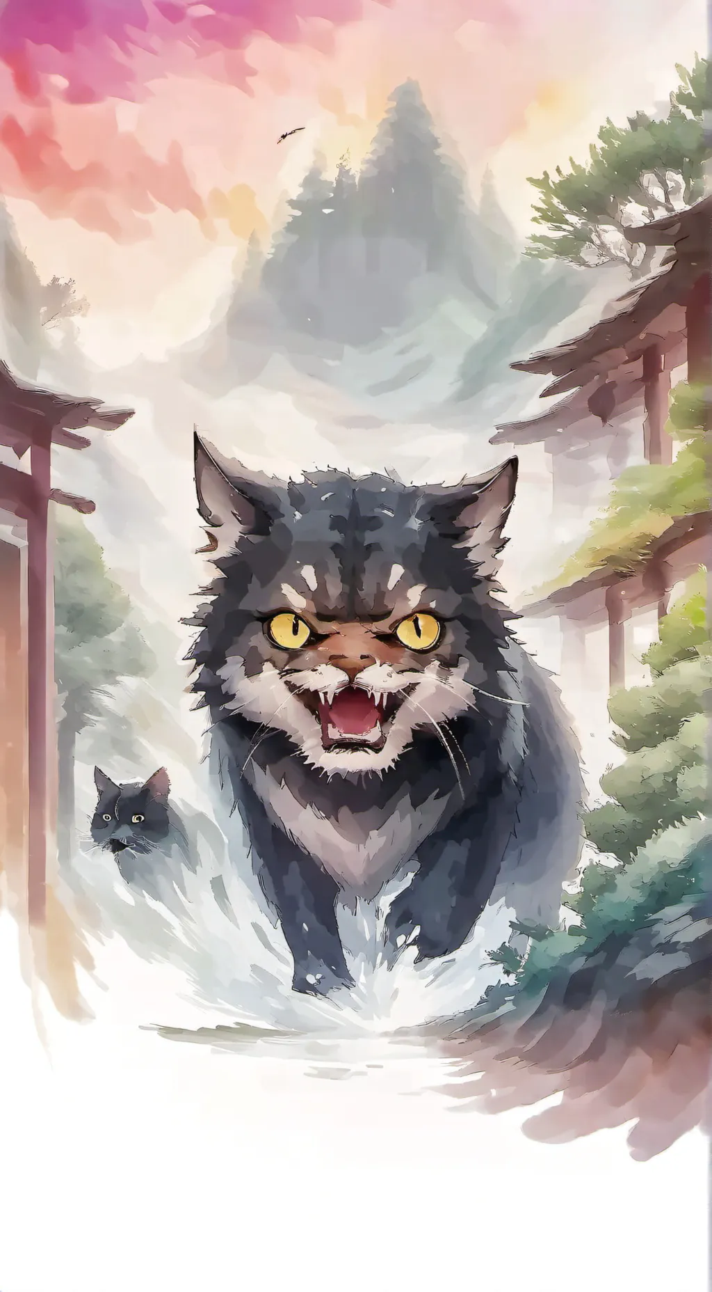 ai character: twister cat background