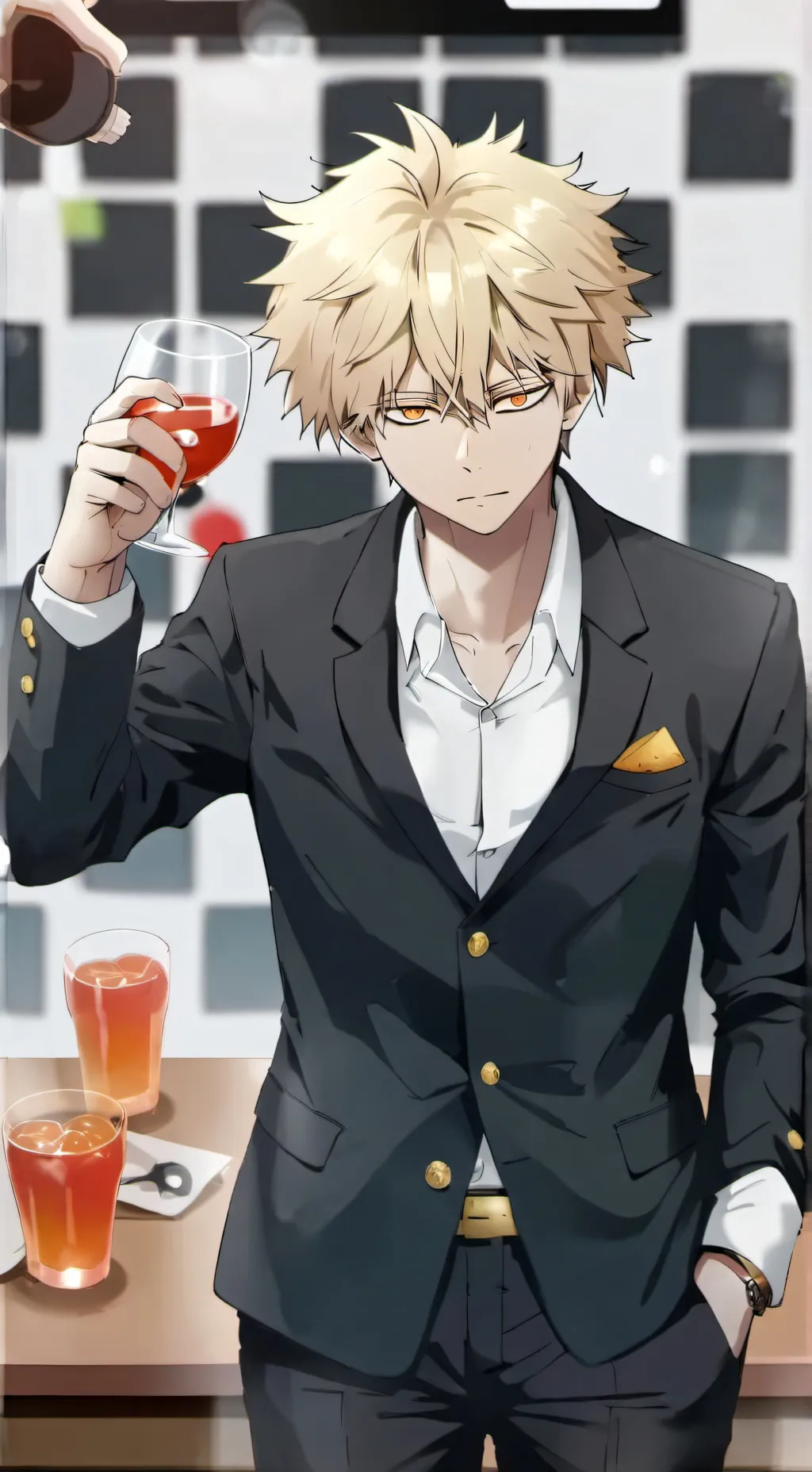 ai character: drunk bakugo background