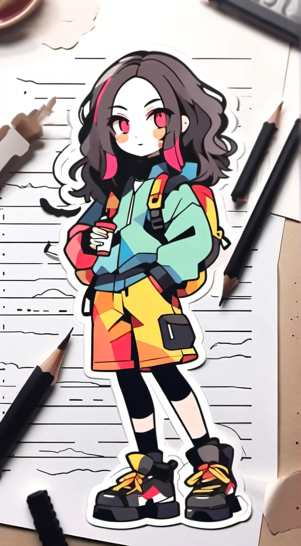 ai character: School T-T background