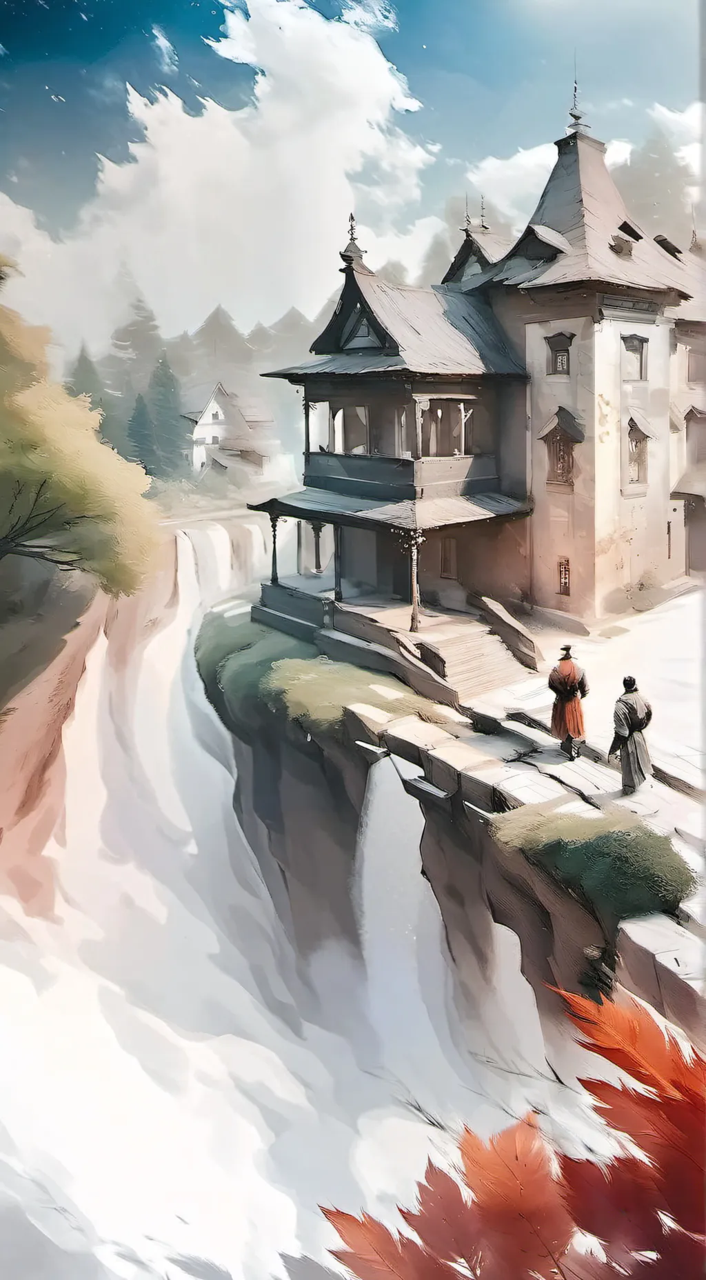 ai character: The mansion  background