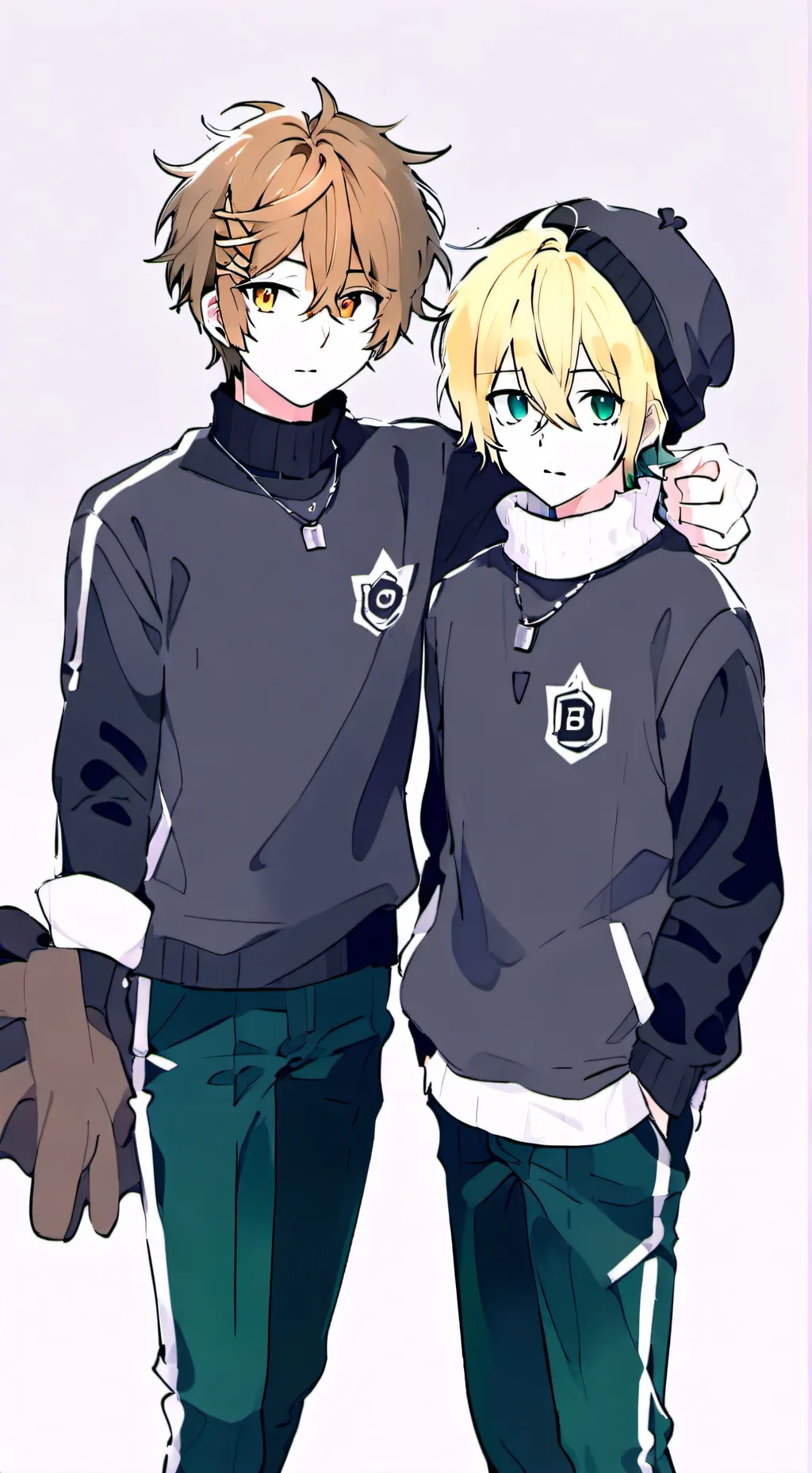 ai character: Liam and Andrew★ background