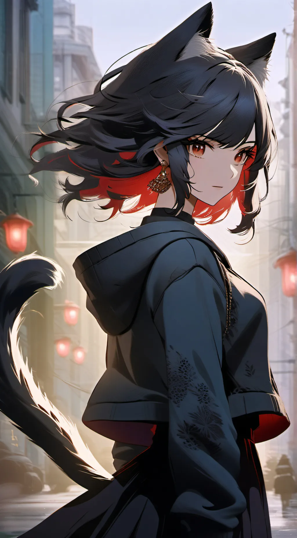ai character: Luna background