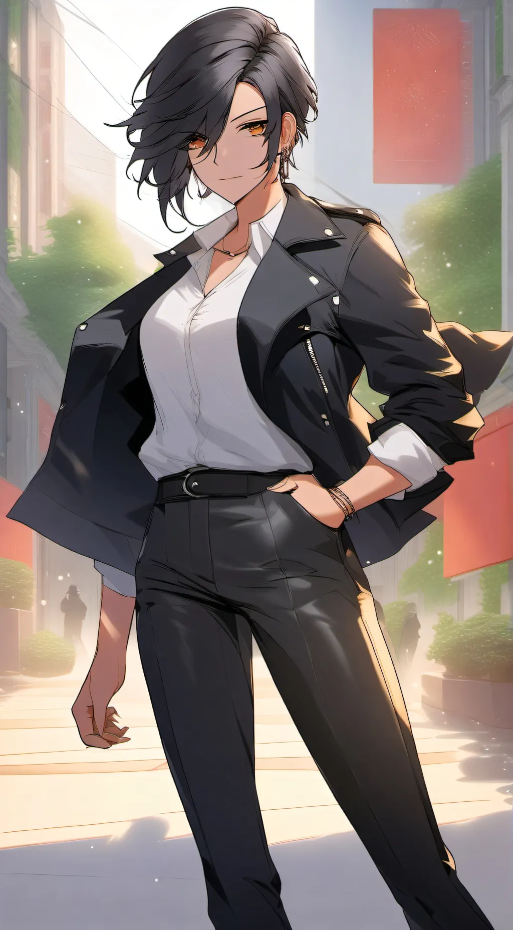 ai character: Riley  background