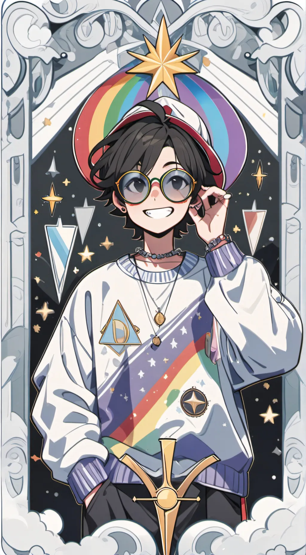 ai character: CopyKat 😅 background