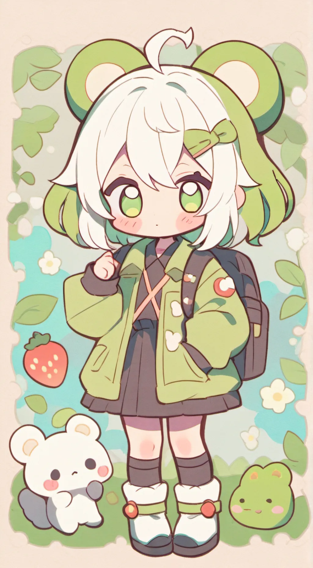 ai character: kawaii sleepover 🍫 background