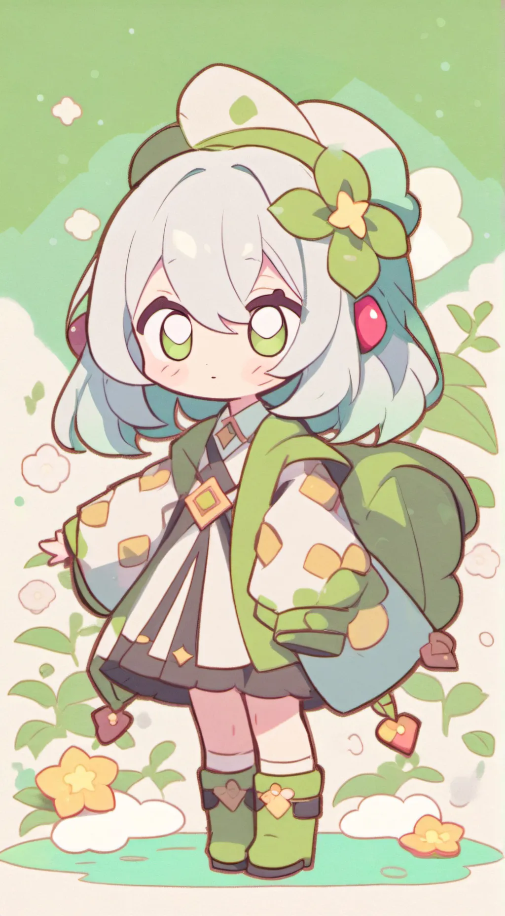 ai character: Miss bloomie background