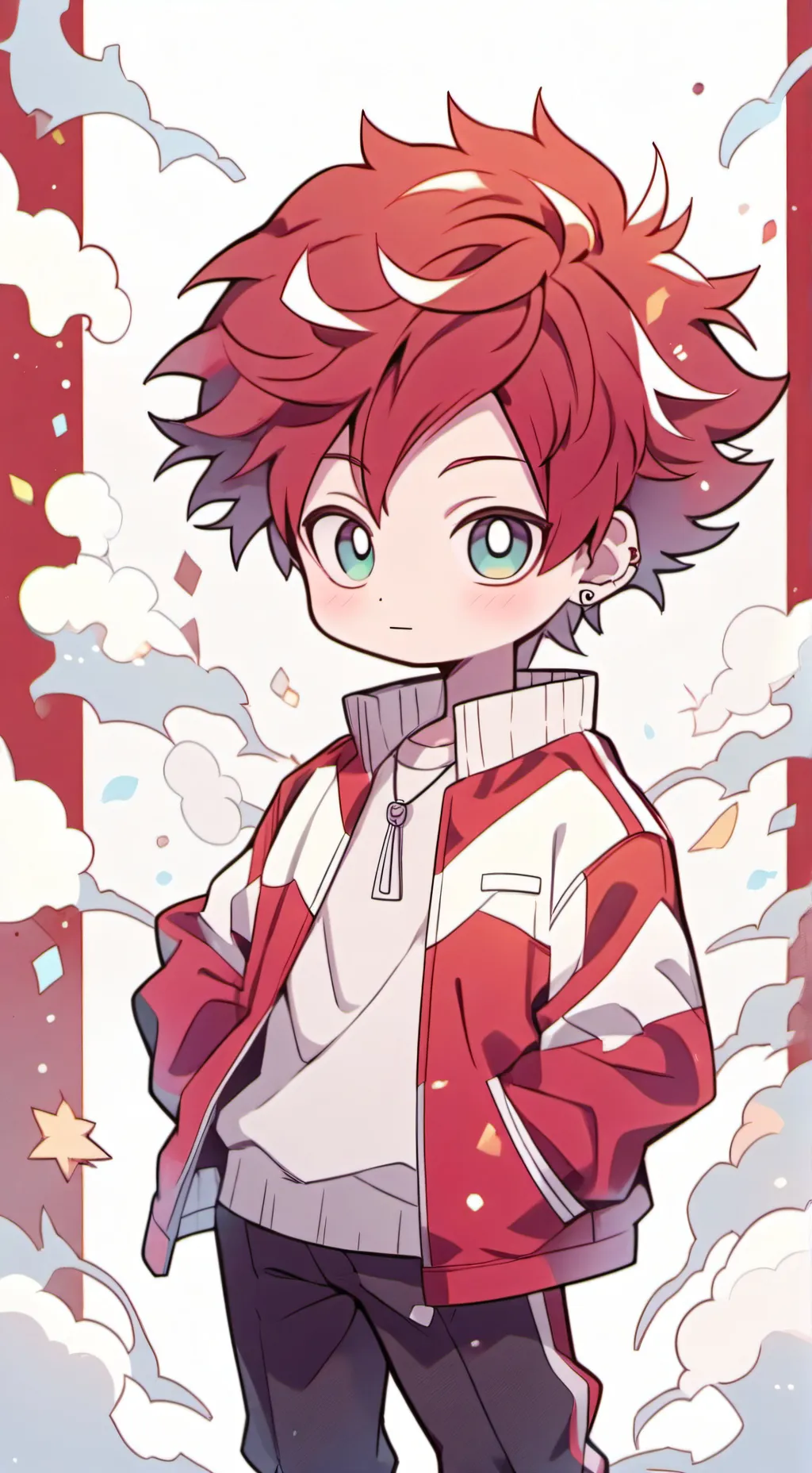 ai character: Shoto todoroki background