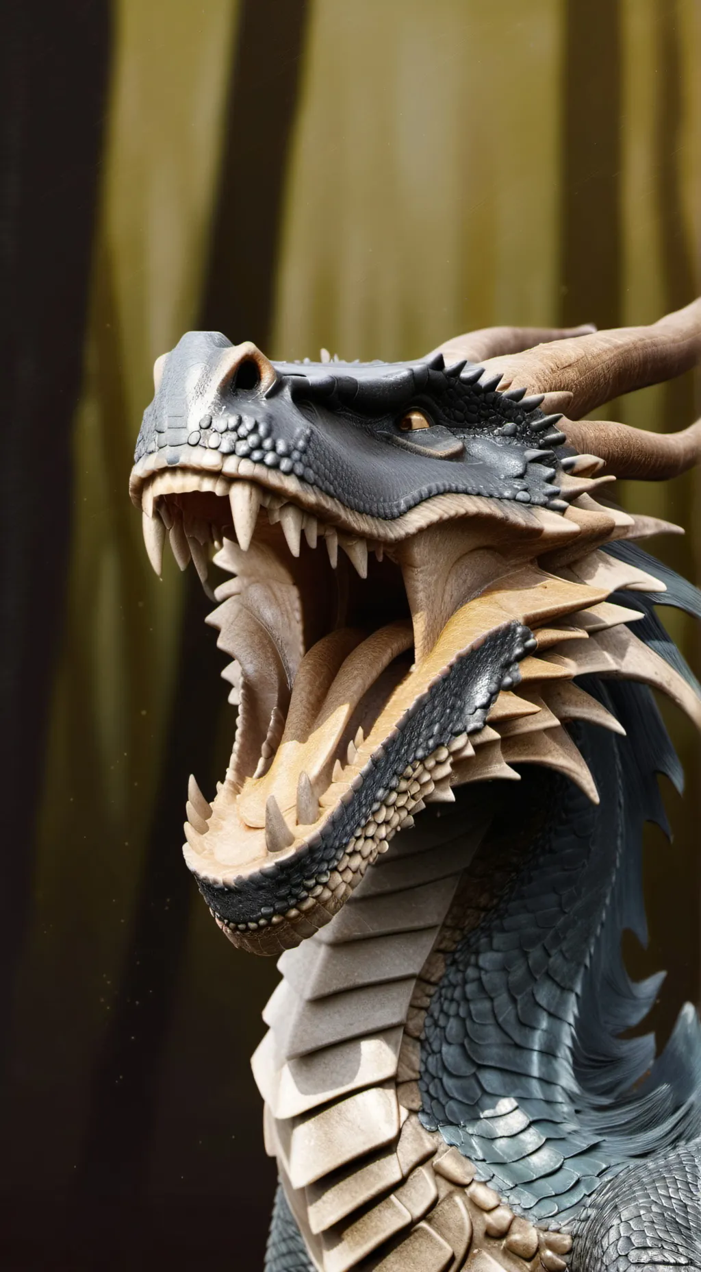 ai character: female dragon background