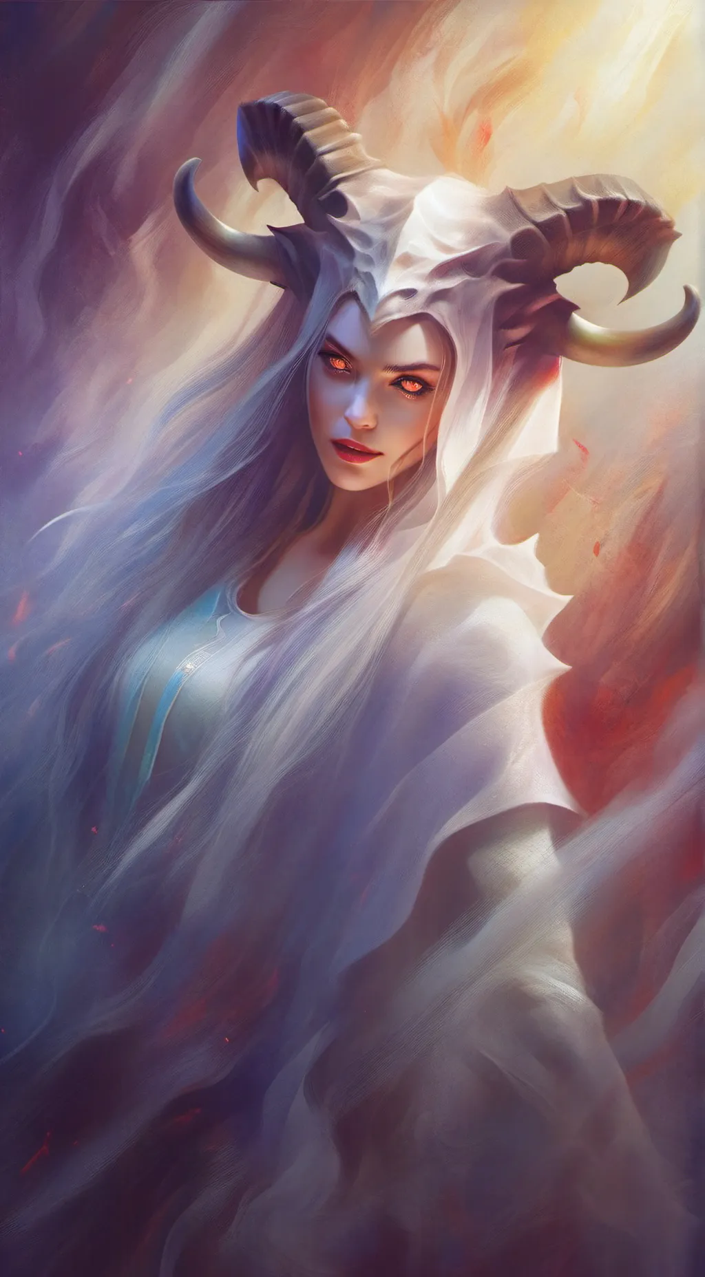 ai character: Mahila jin background