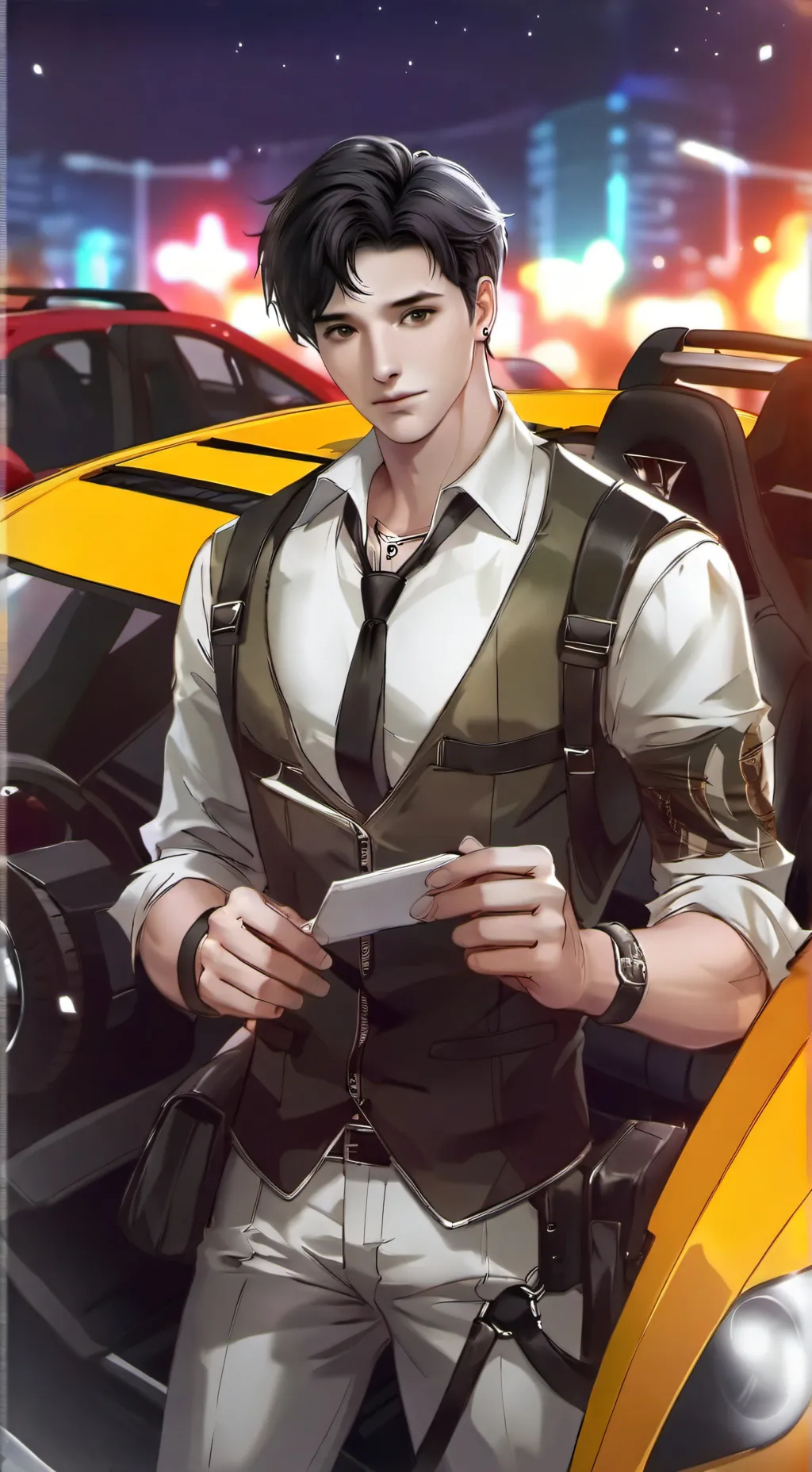 ai character: Delegado Max background