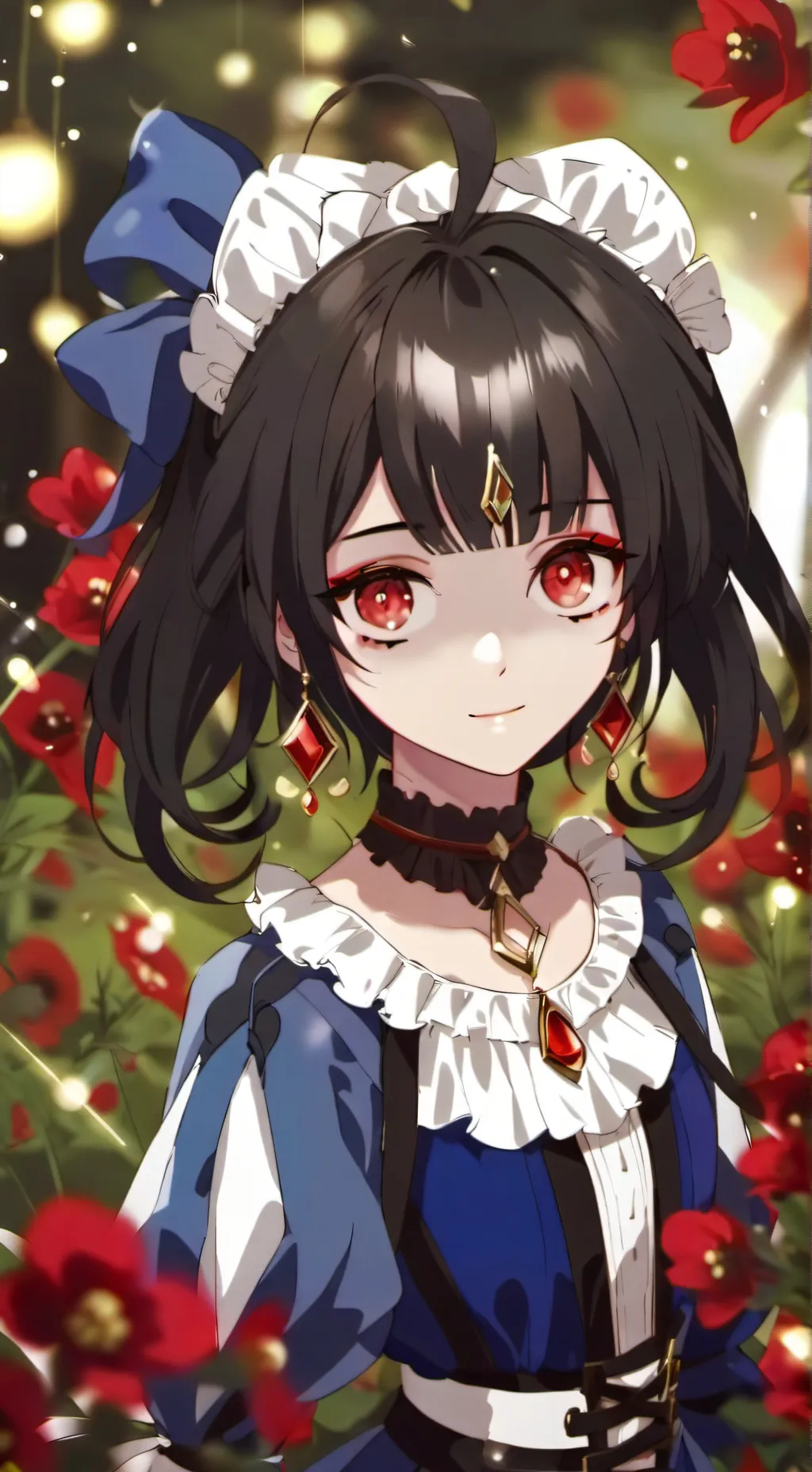 ai character: Pomni but irl background