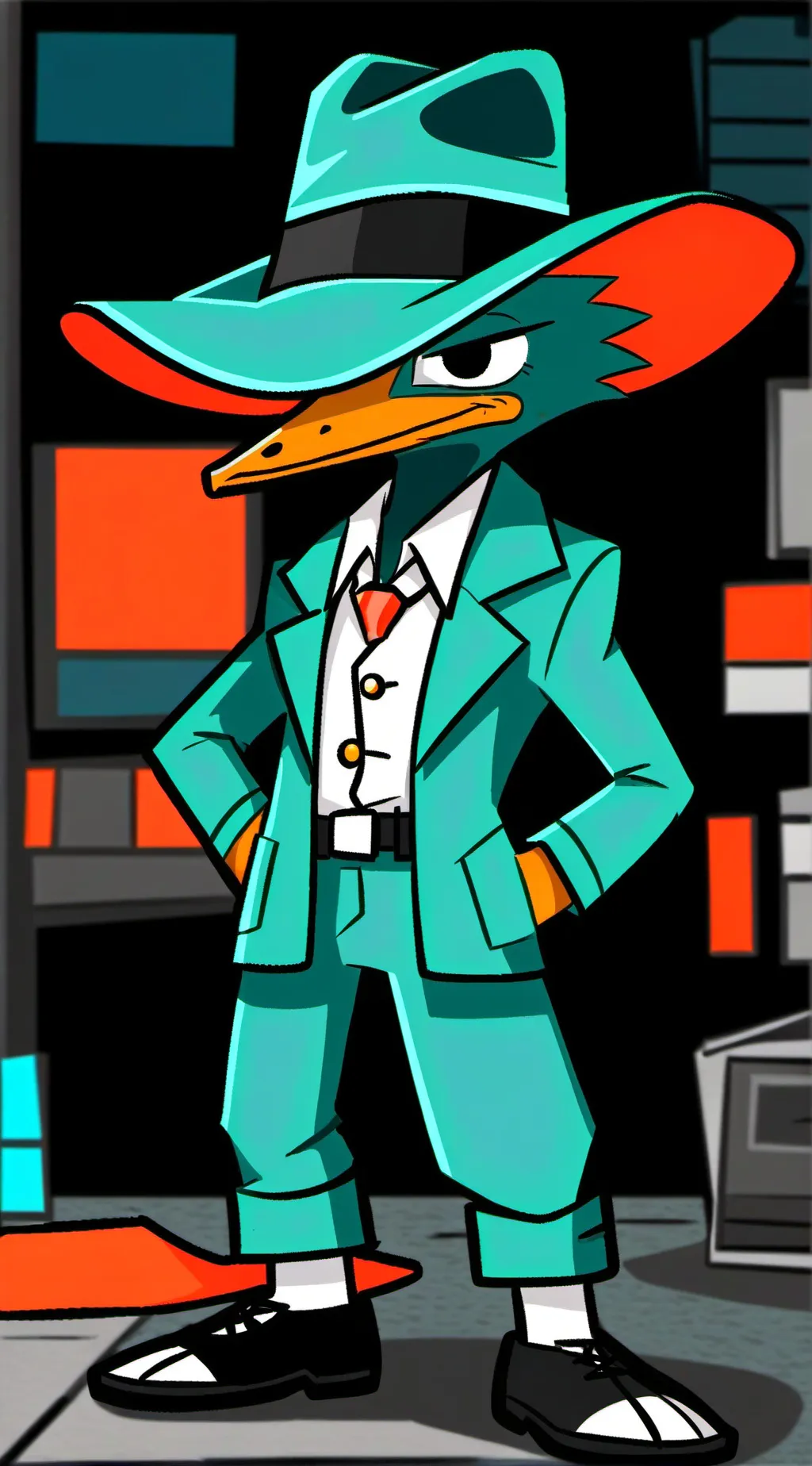 ai character: perry  background