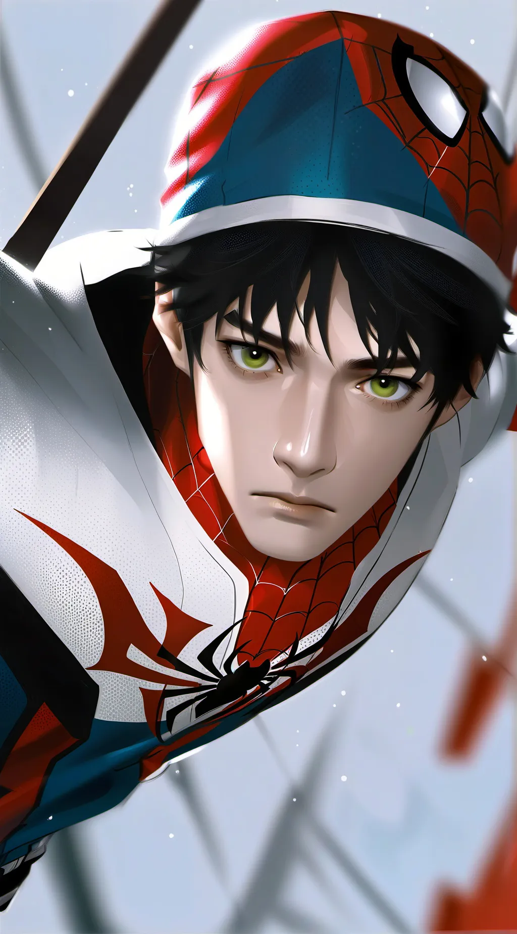 ai character: spider man background