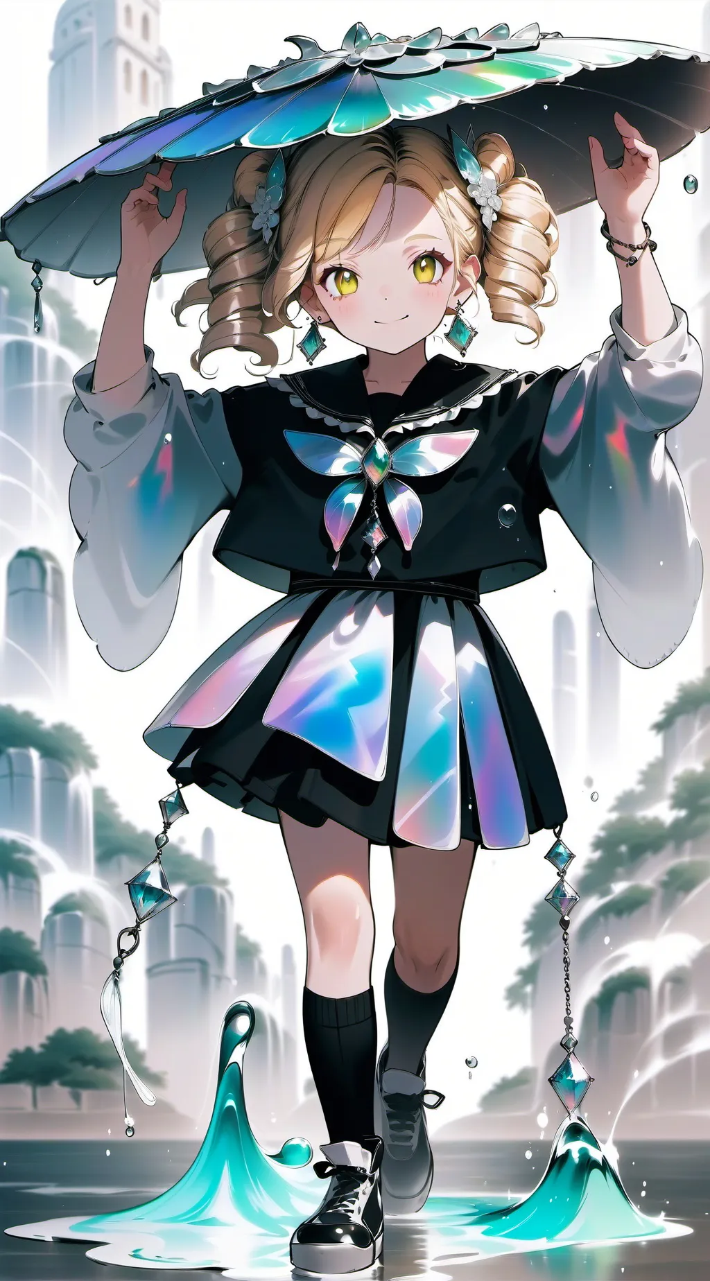 ai character: toga background