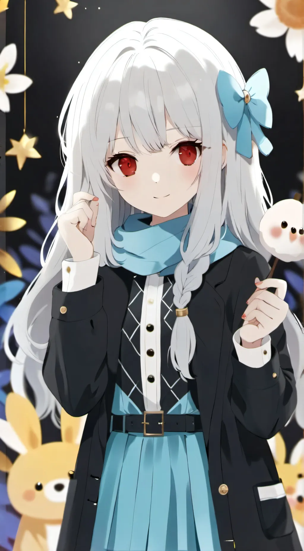 ai character: девушка background
