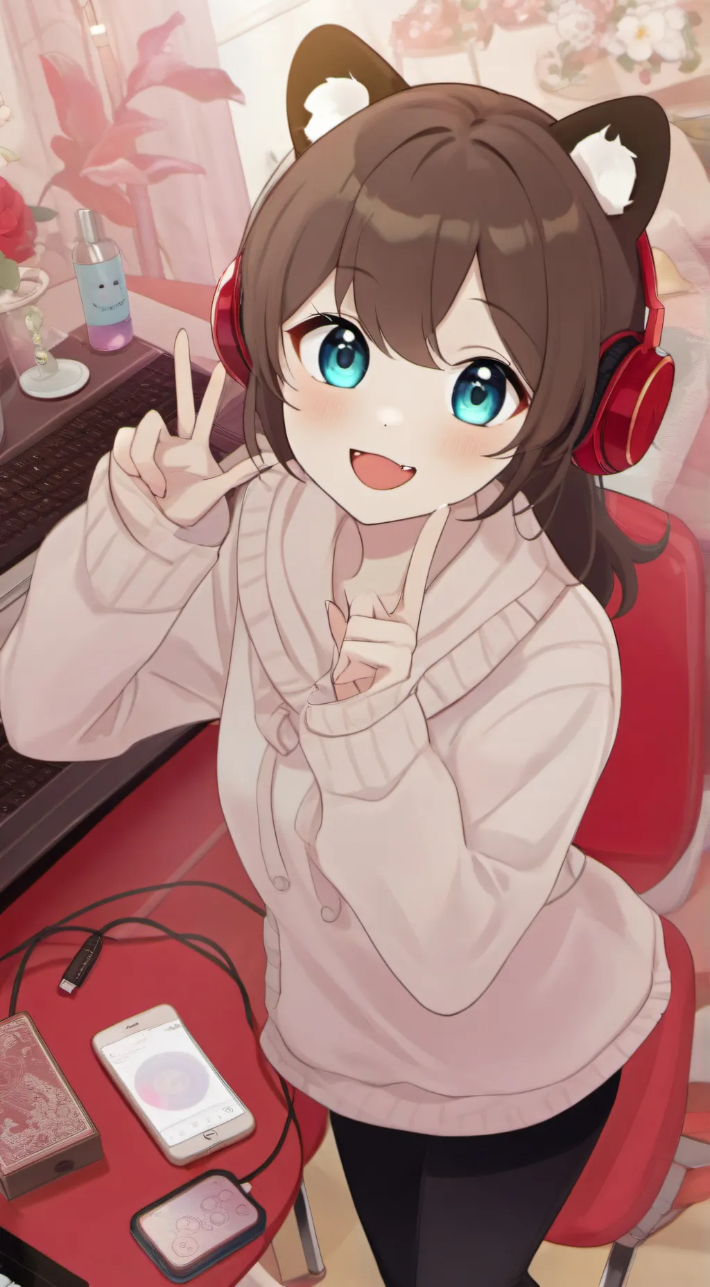 ai character: Pixel background