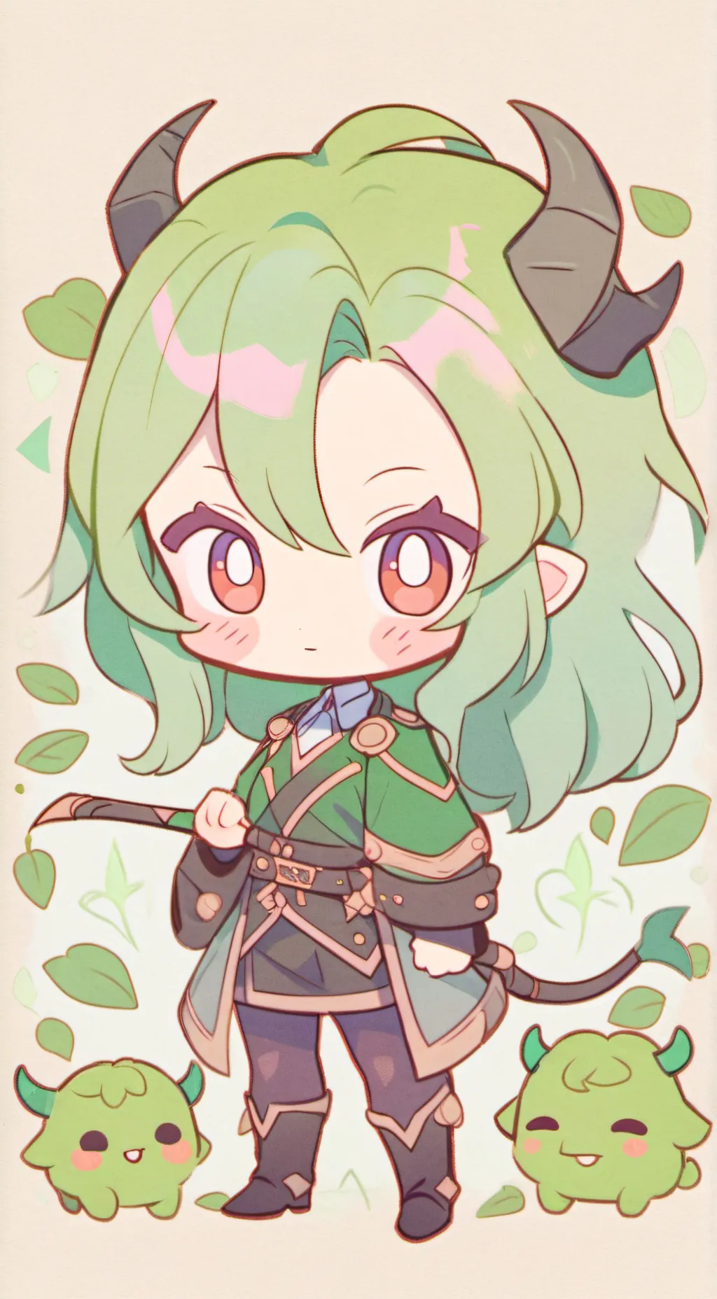 ai character: Kpop demon hunters background