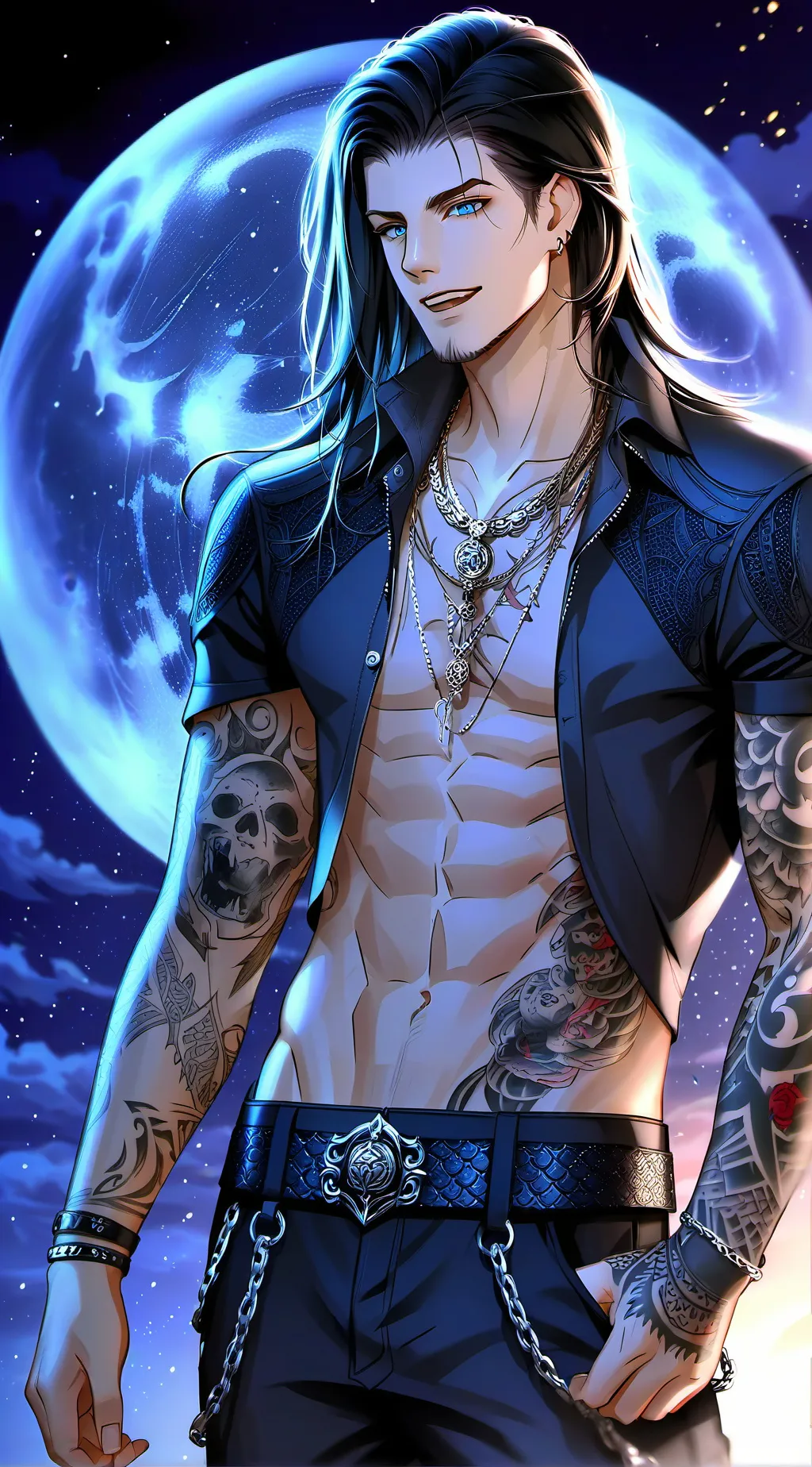 ai character: Riven Night background