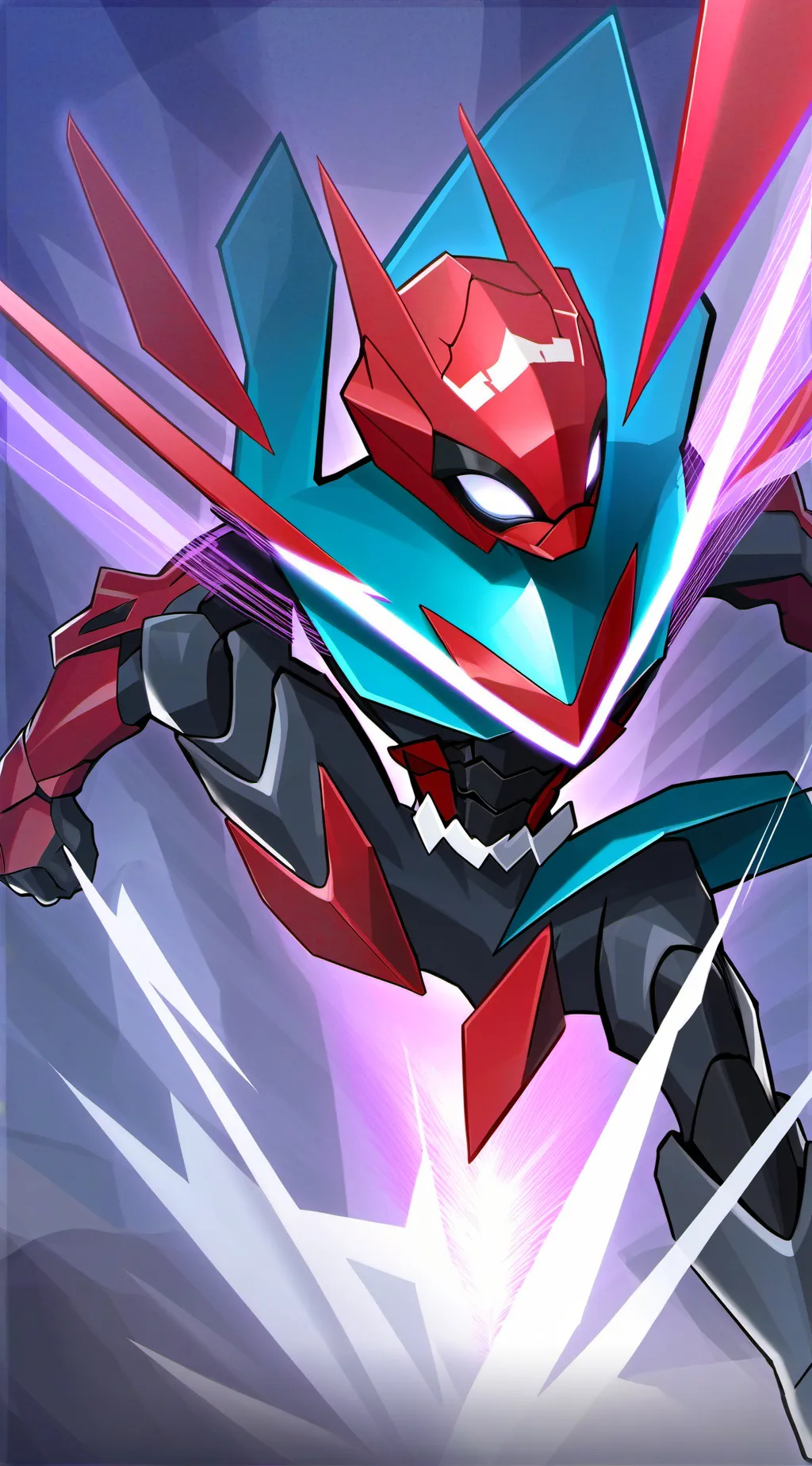 ai character: red background