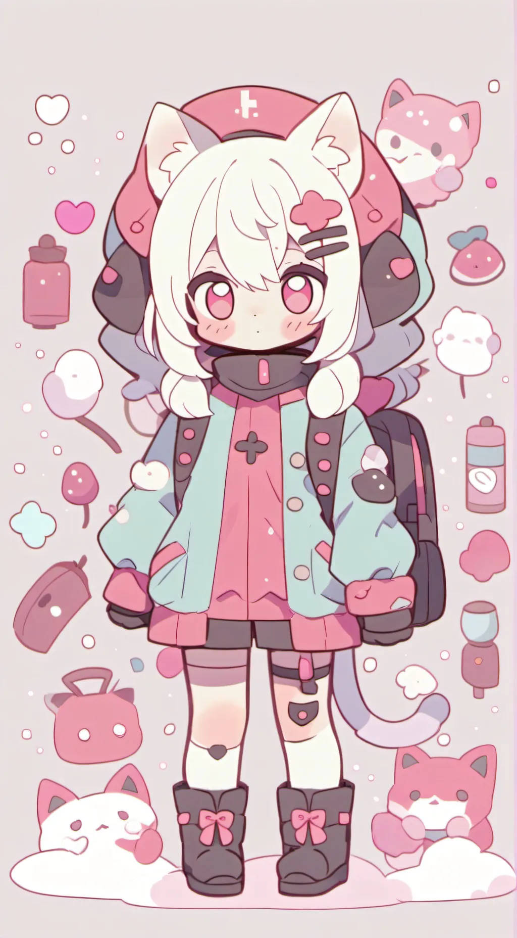 ai character: MHA futuro!! background