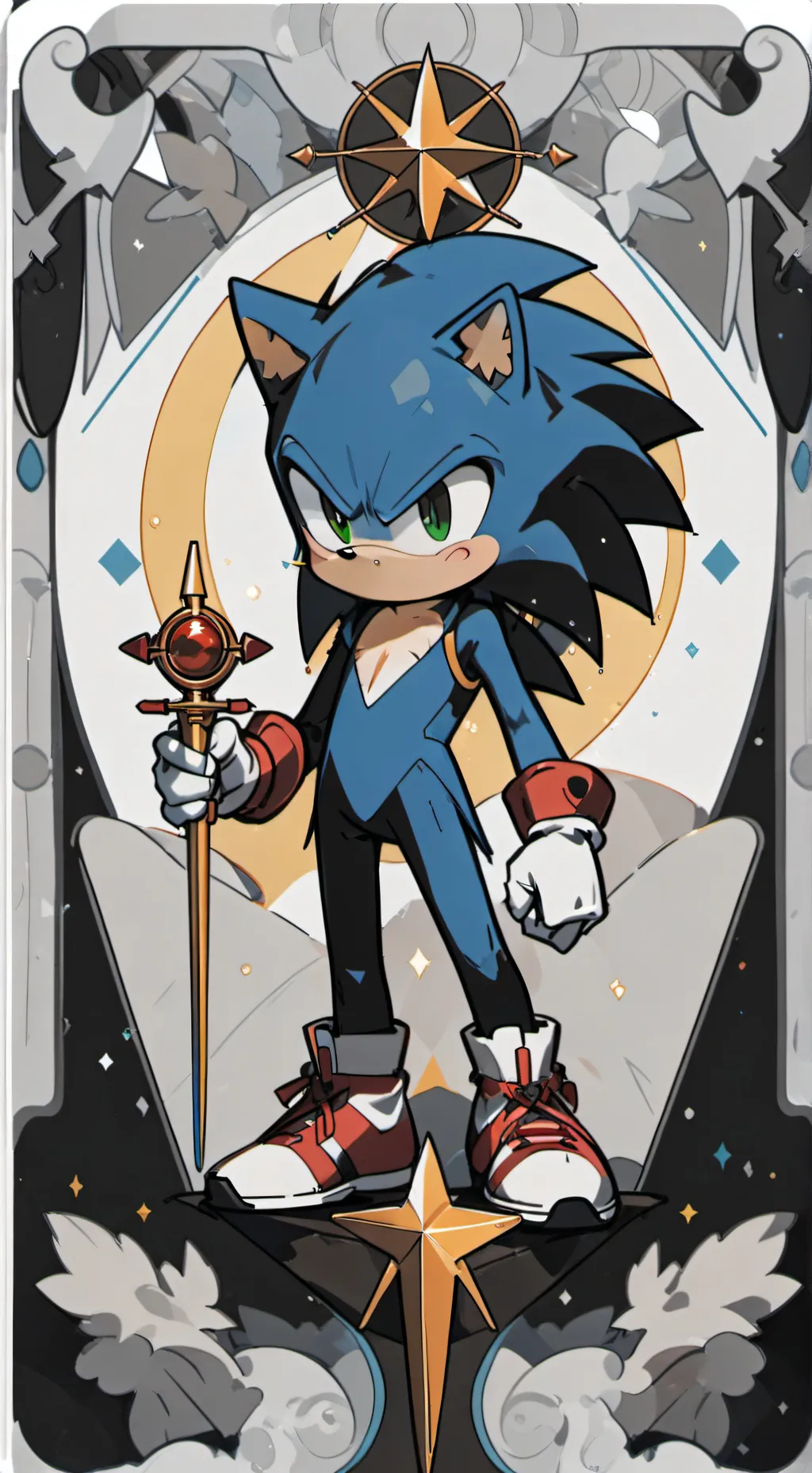 ai character: Sonic the hedgehog background