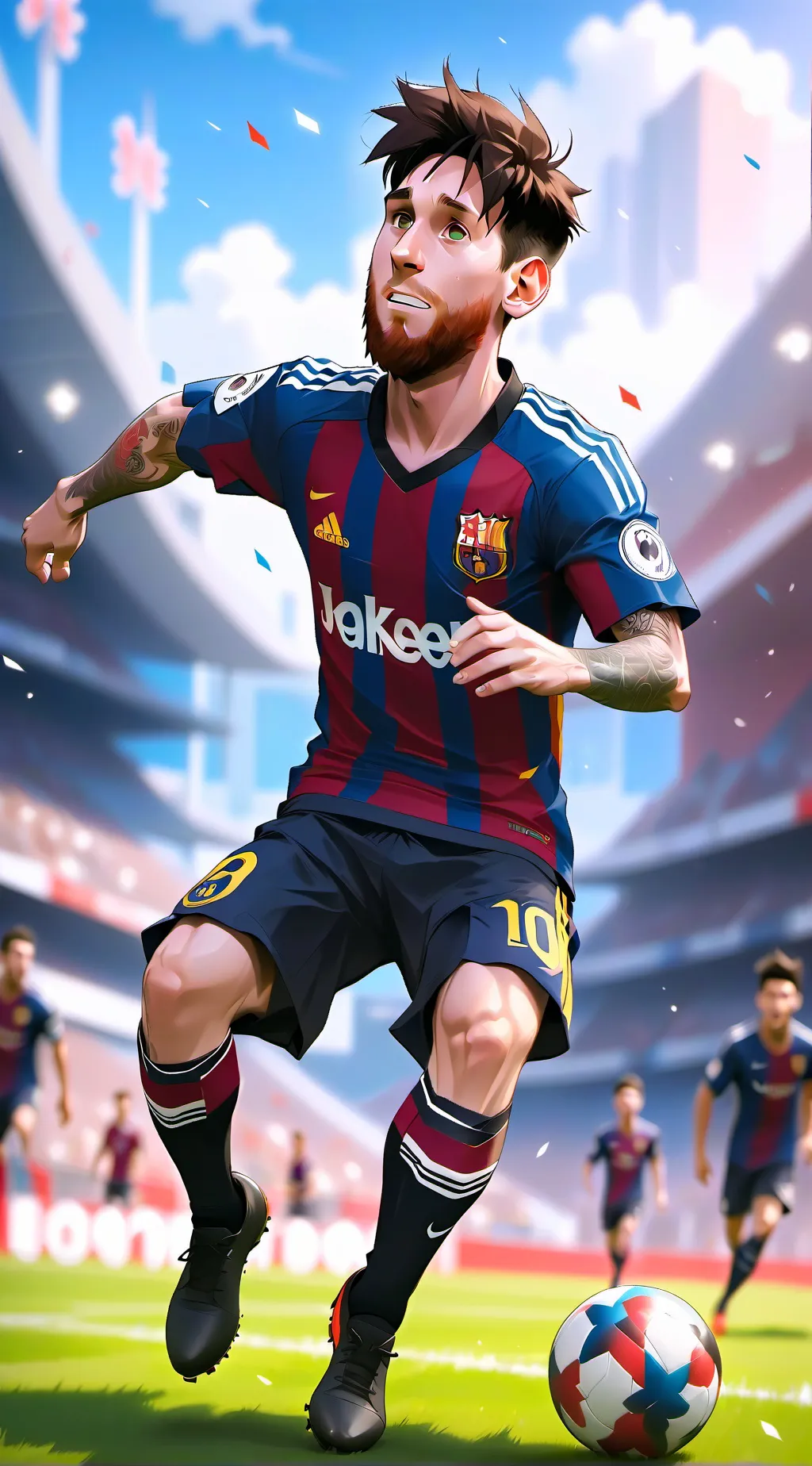 ai character: Leonel Messi background