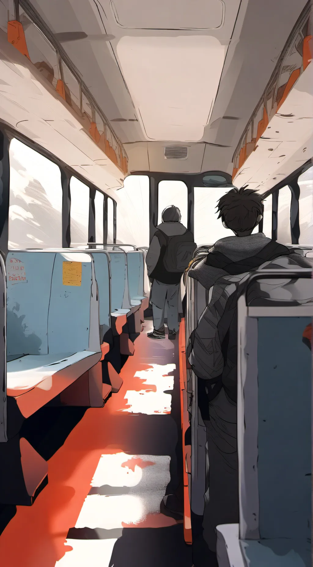 ai character: BUS CRUSH background